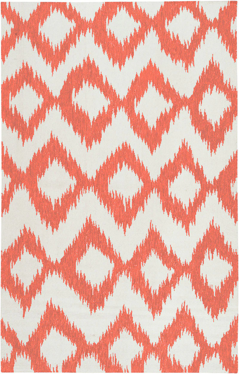 Frontier Ikat Ivory/Poppy Area Rug - Image 2