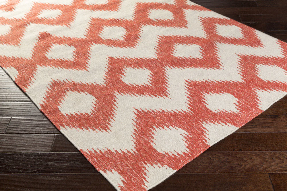 Frontier Ikat Ivory/Poppy Area Rug - Image 4