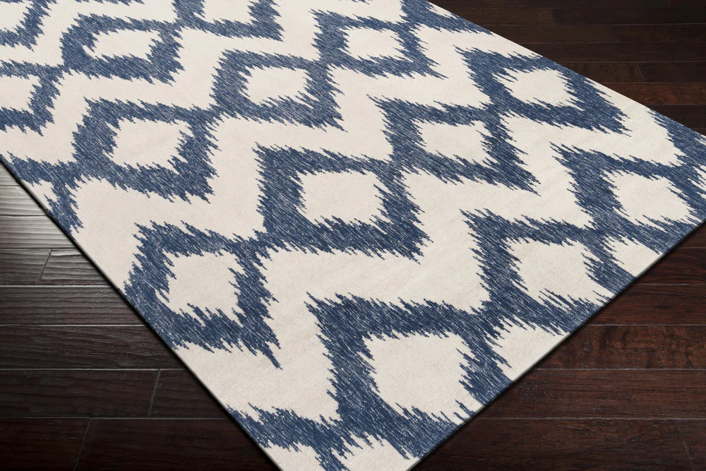 Frontier Ikat Navy/Ivory Area Rug - Image 4