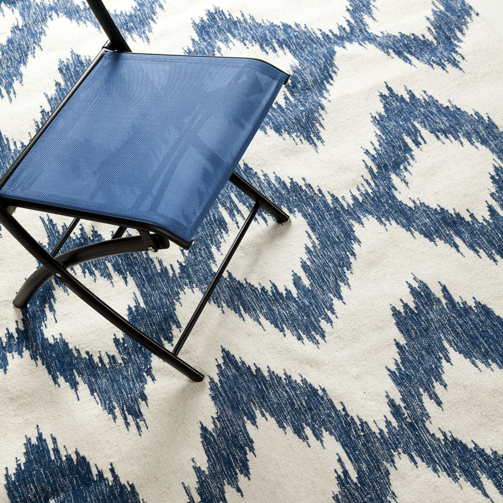 Frontier Ikat Navy/Ivory Area Rug - Image 5