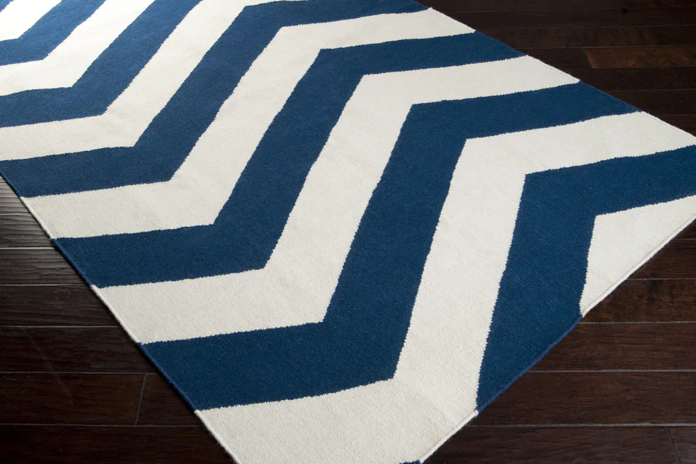 Frontier Ivory/Cobalt Area Rug - Image 4