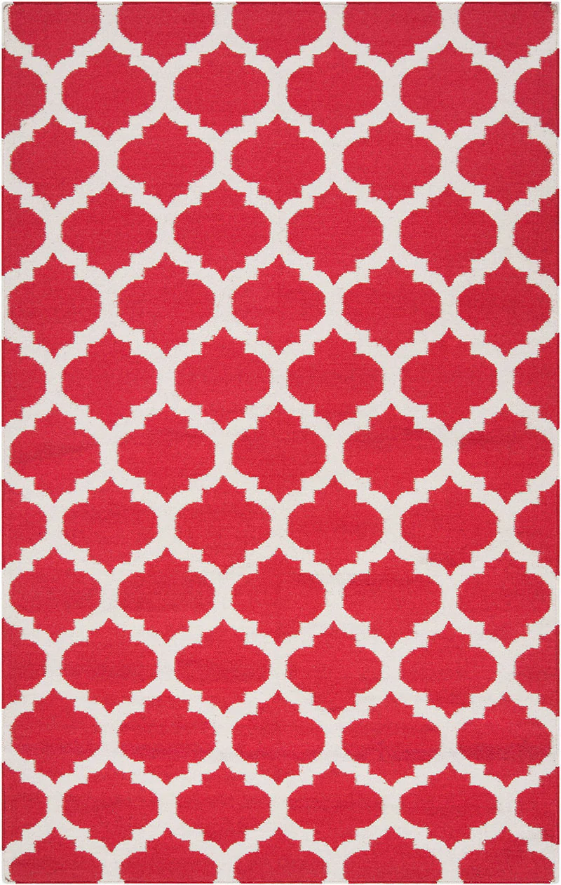 Frontier Lattice Cherry/Gray Area Rug - Image 2