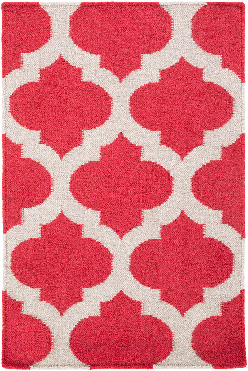 Frontier Lattice Cherry/Gray Area Rug - Image 3