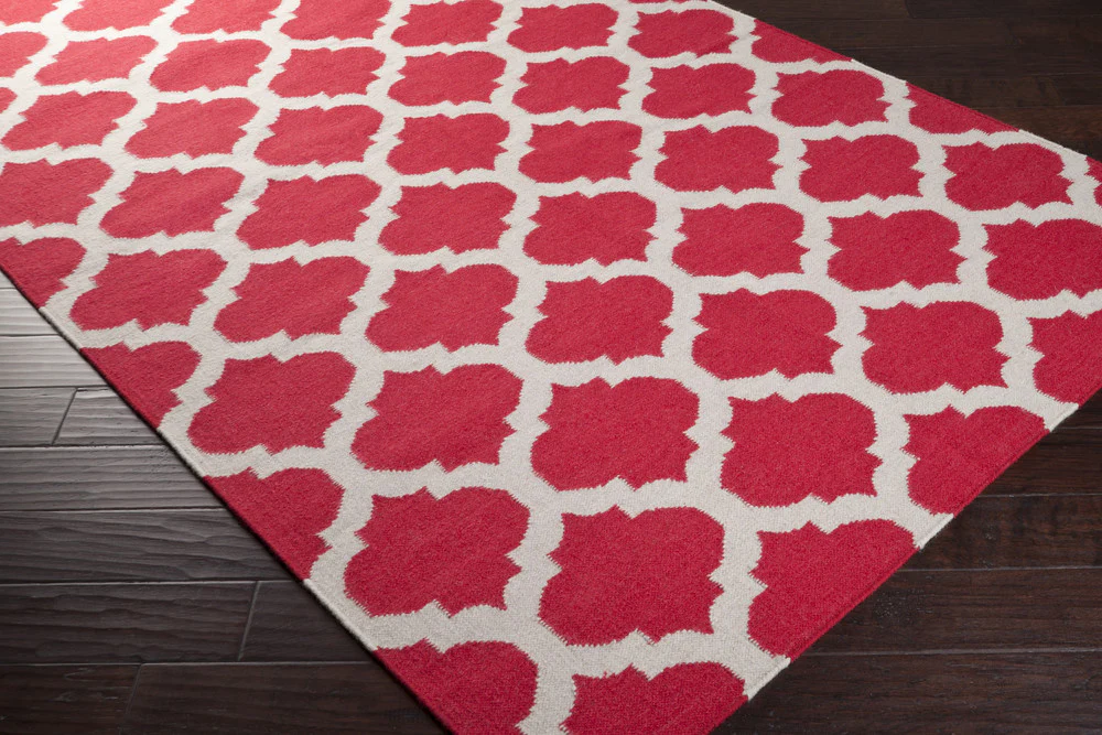 Frontier Lattice Cherry/Gray Area Rug - Image 4