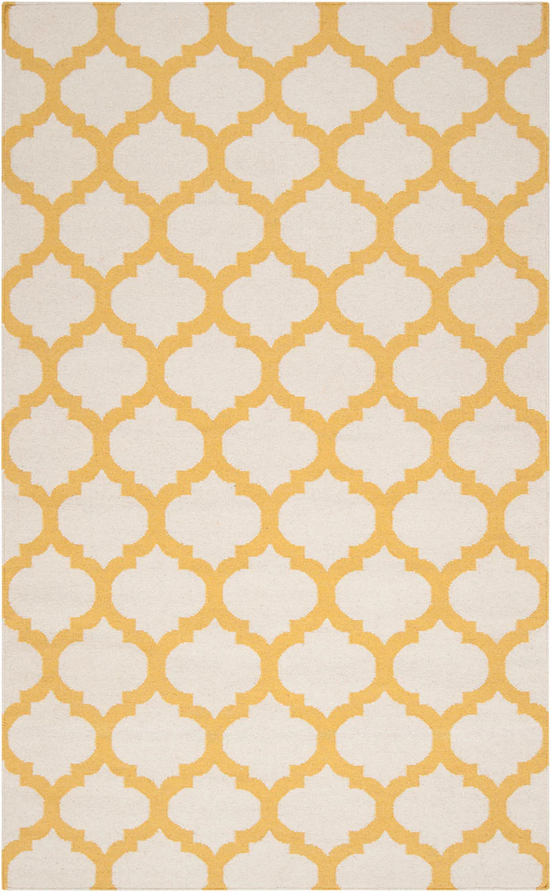 Frontier Lattice Ivory/Gold Area Rug - Image 2