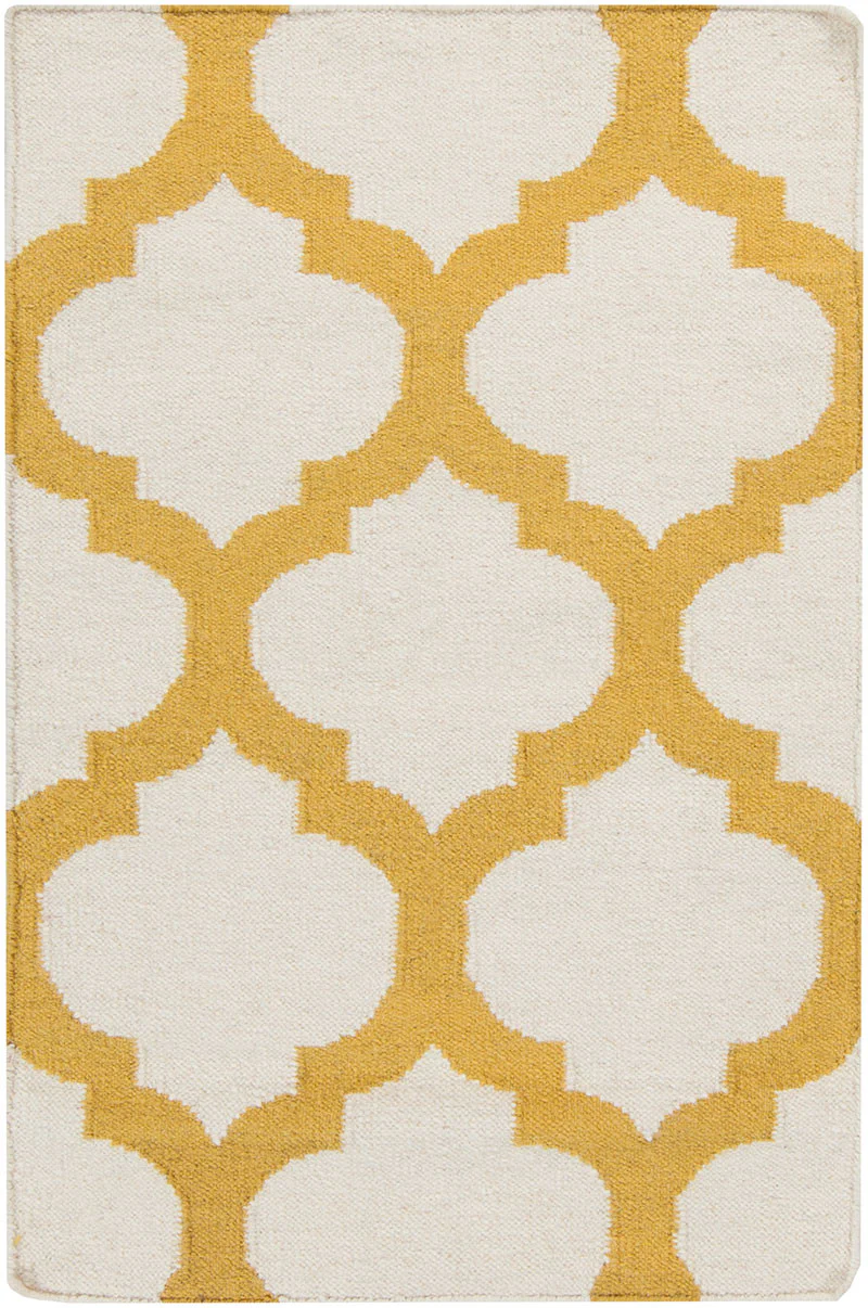 Frontier Lattice Ivory/Gold Area Rug - Image 3