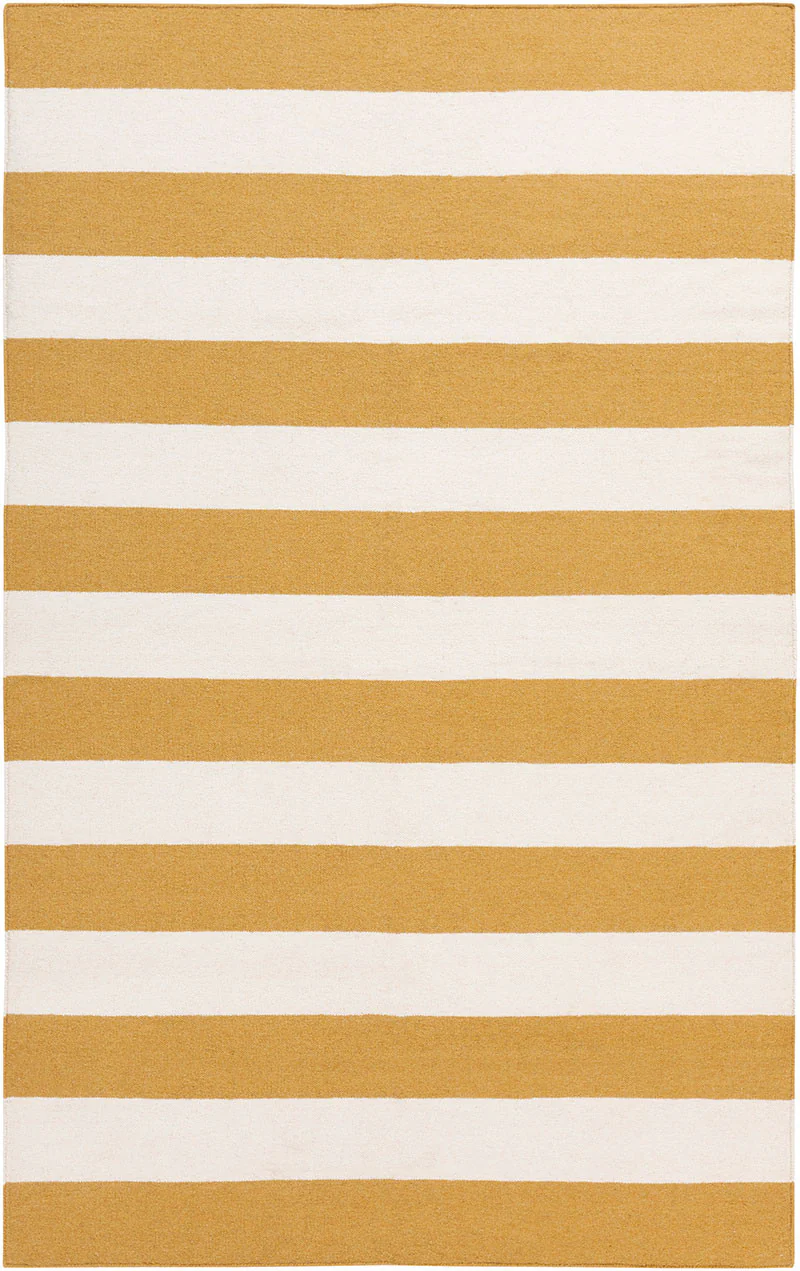Frontier Striped Ivory/Gold Area Rug - Image 2