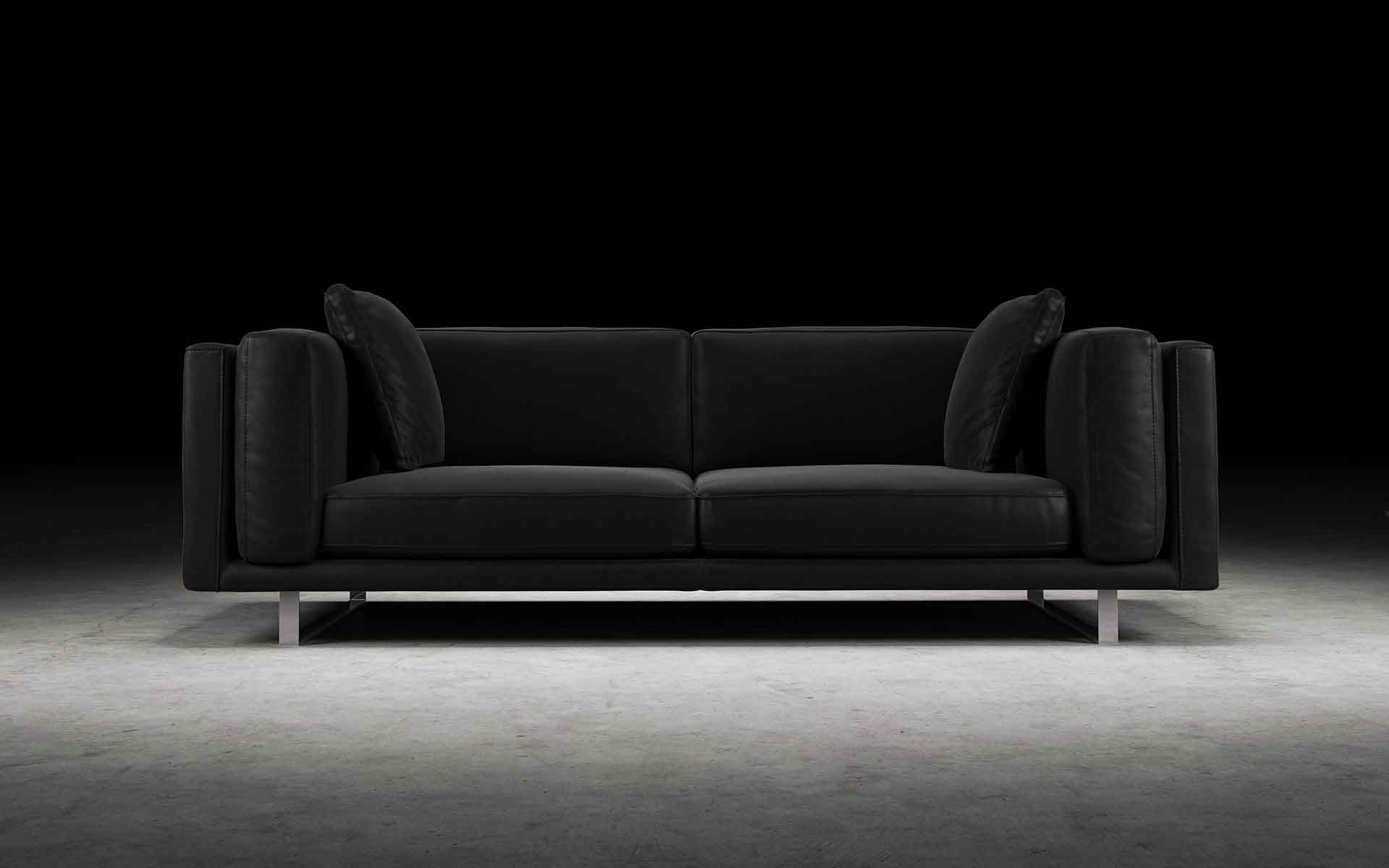 Fulton Sofa Black Brown - Image 3