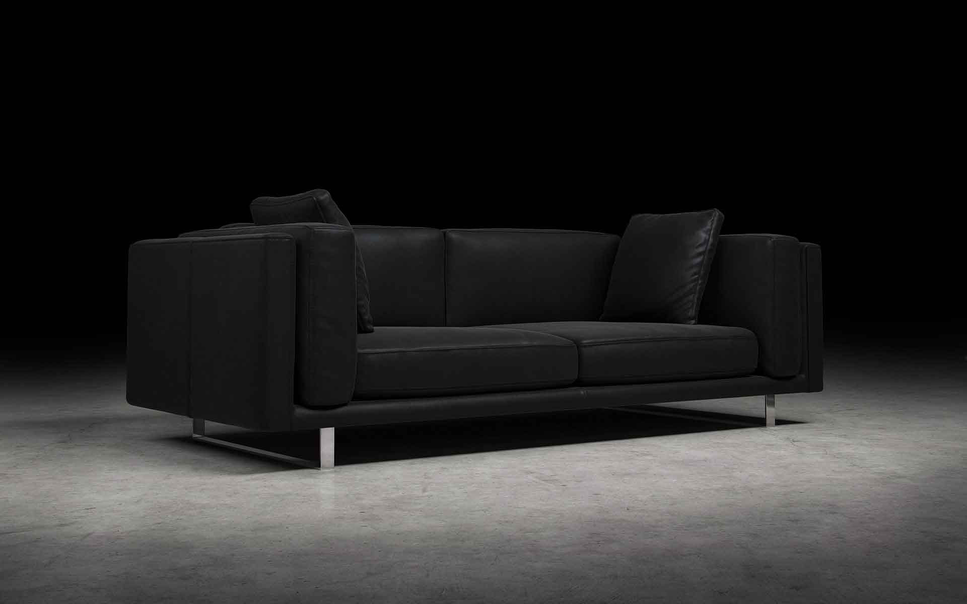 Fulton Sofa Black Brown - Image 4