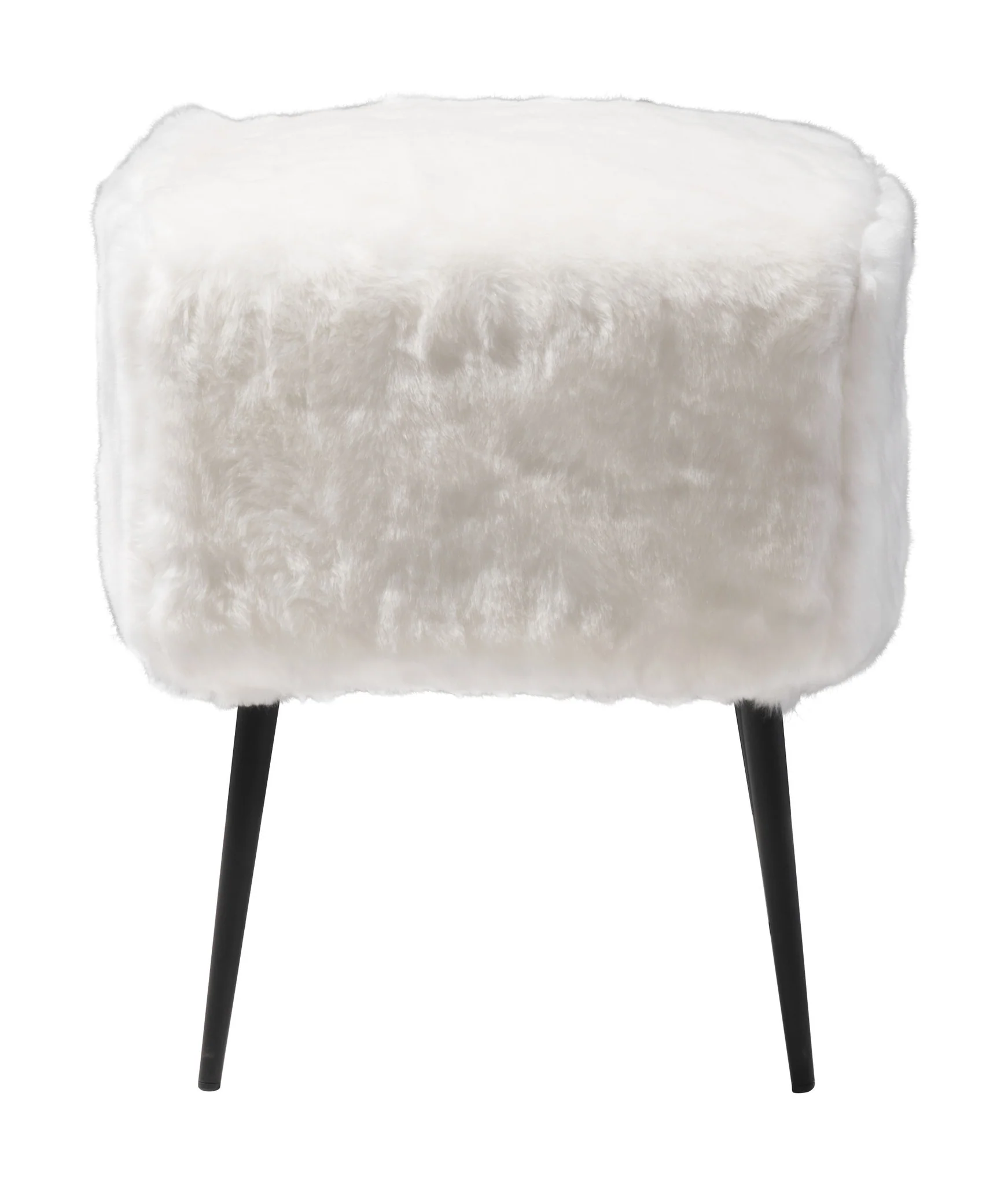 Furry Stool White - Image 2