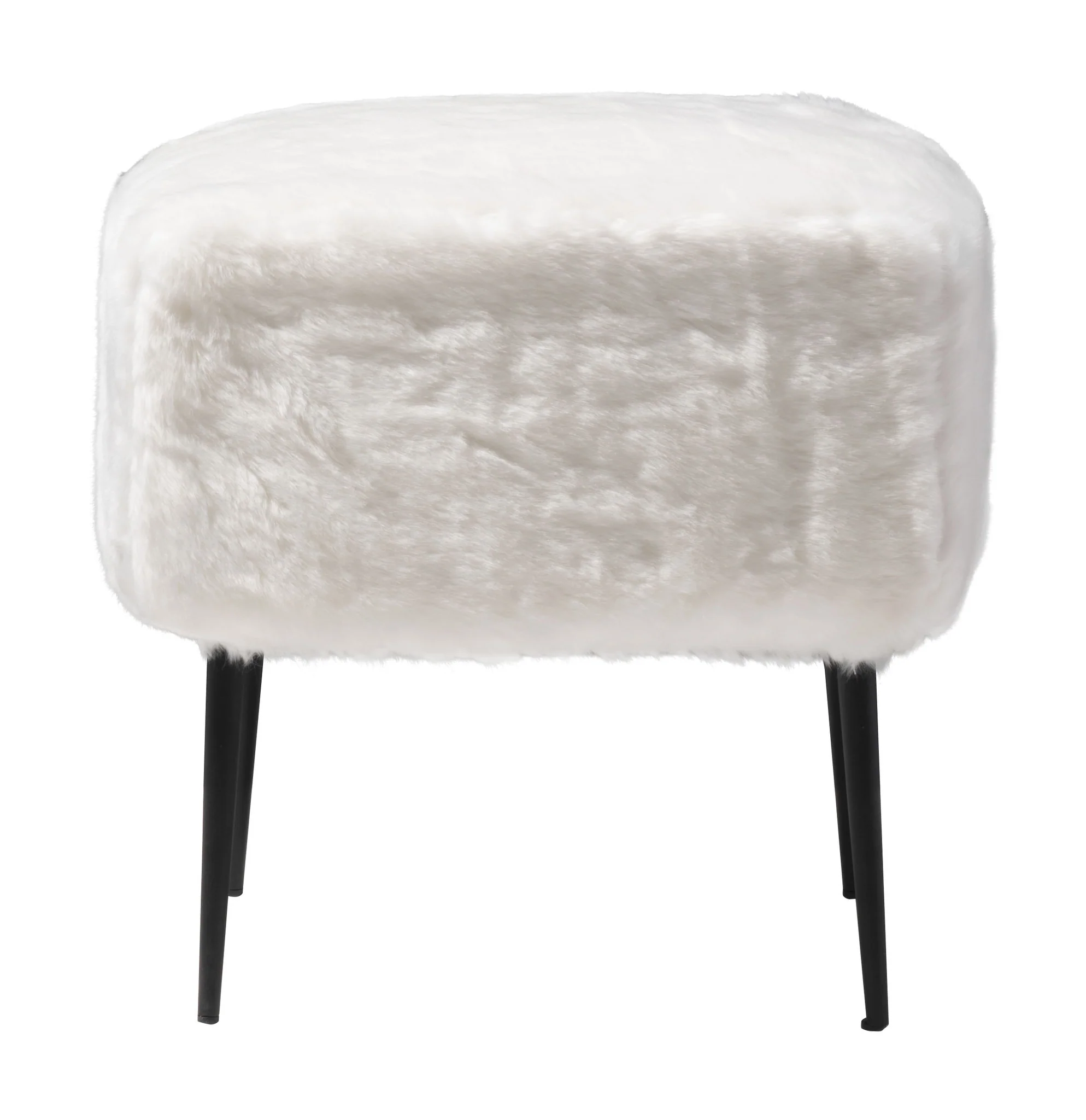 Furry Stool White - Image 3