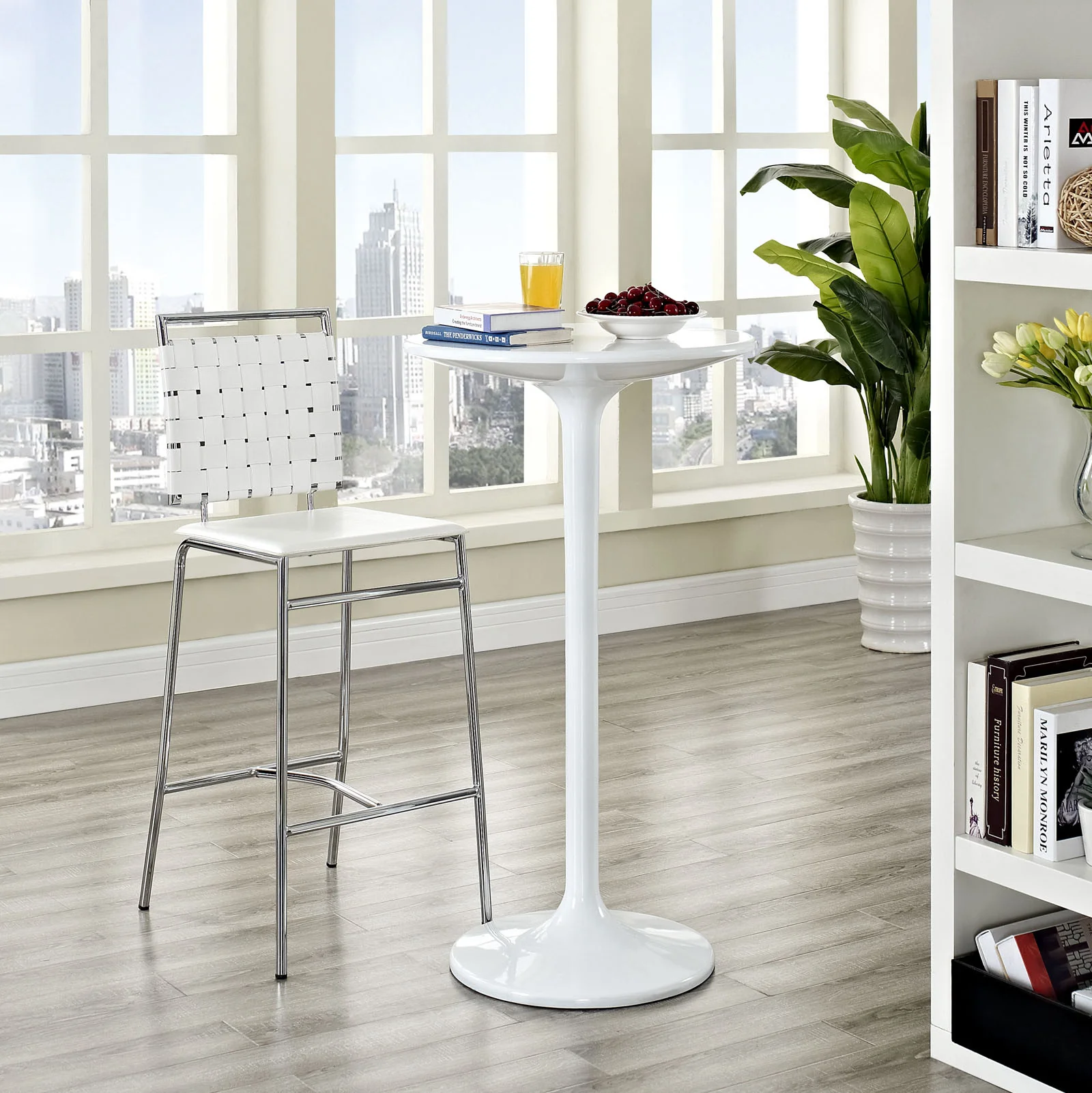 Fusion Bar Stool White - Image 4