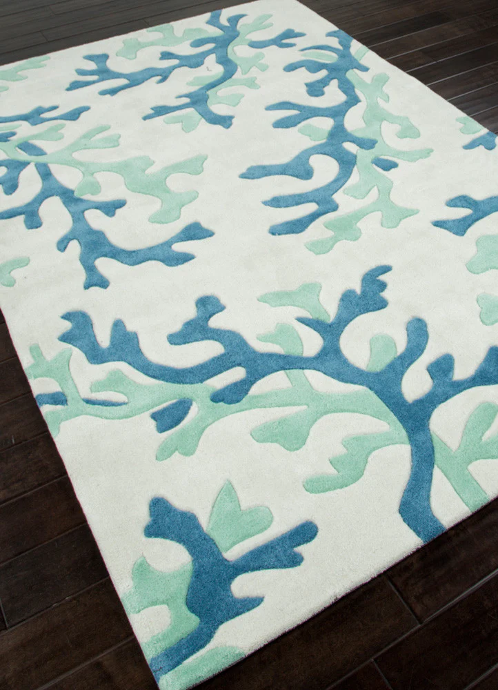 Fusion Coral Fixation White/Sea Green Area Rug - Image 2