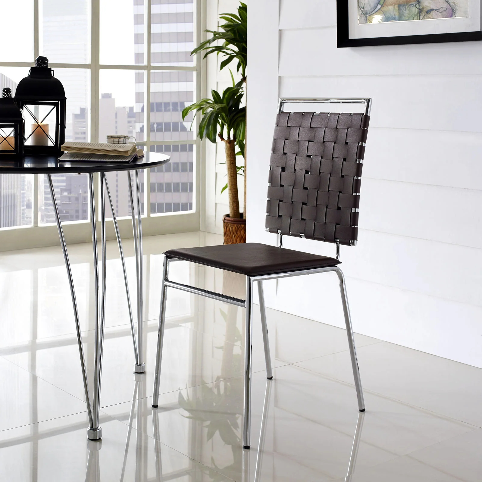Fusion Dining Side Chair Brown - Image 4