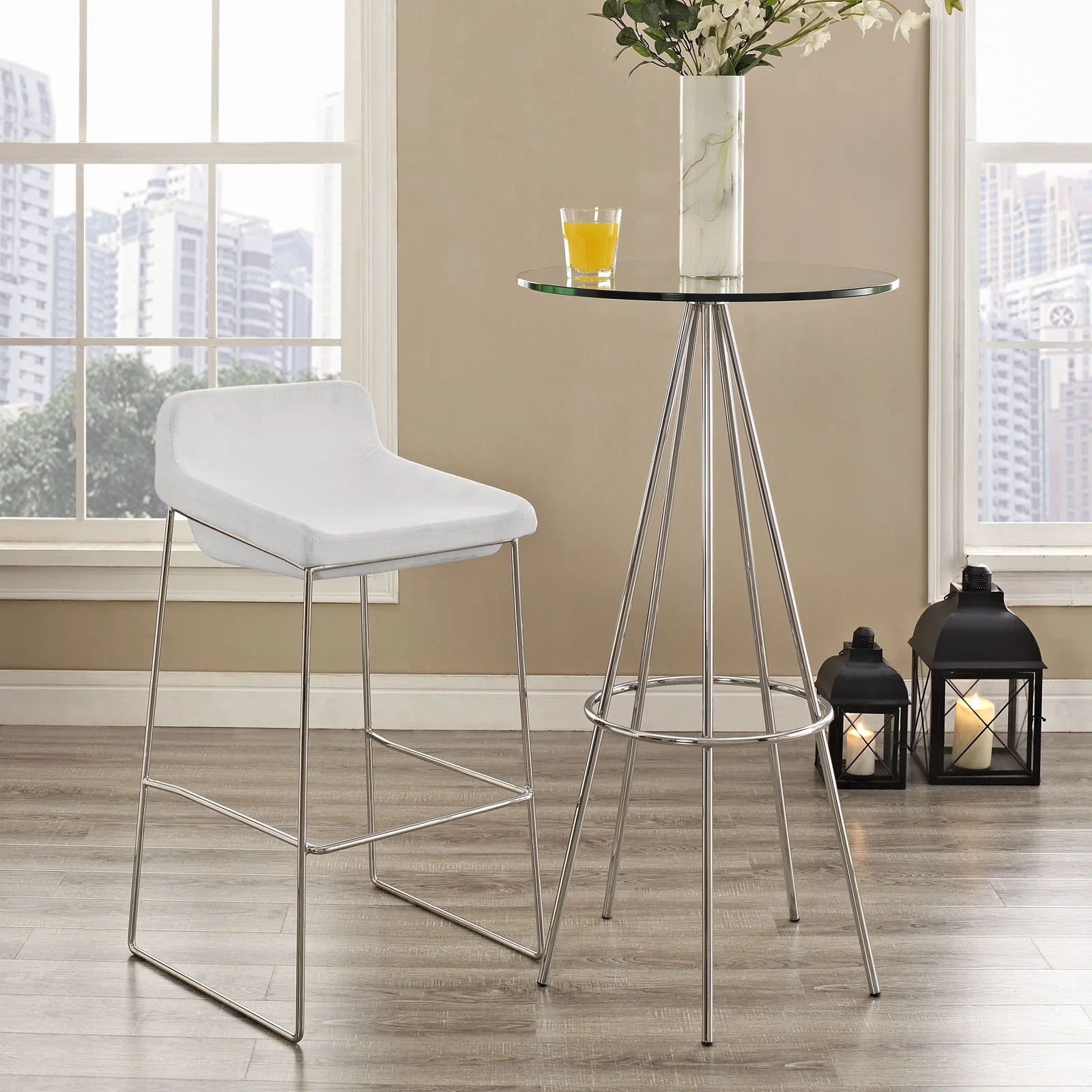 Gabriel Bar Stool White - Image 4