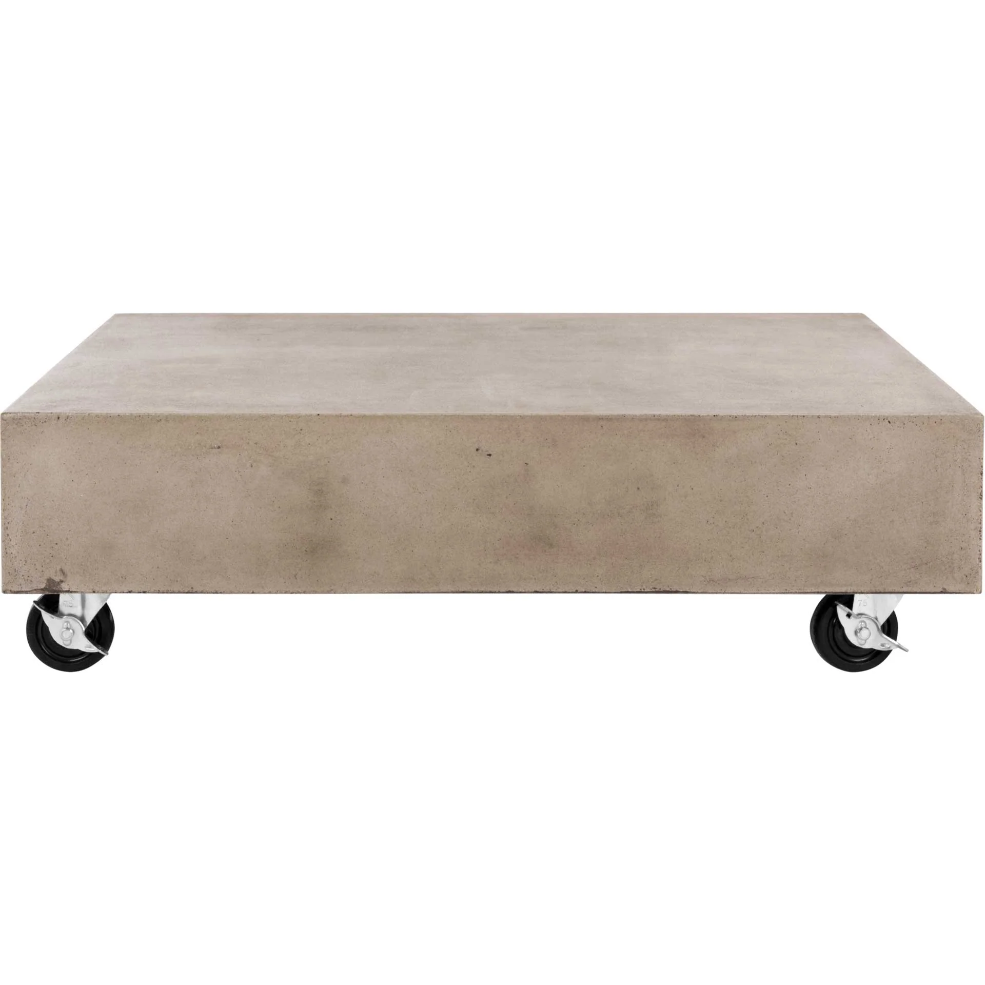 Gabrielle Modern Concrete Coffee Table Dark Gray - Image 2
