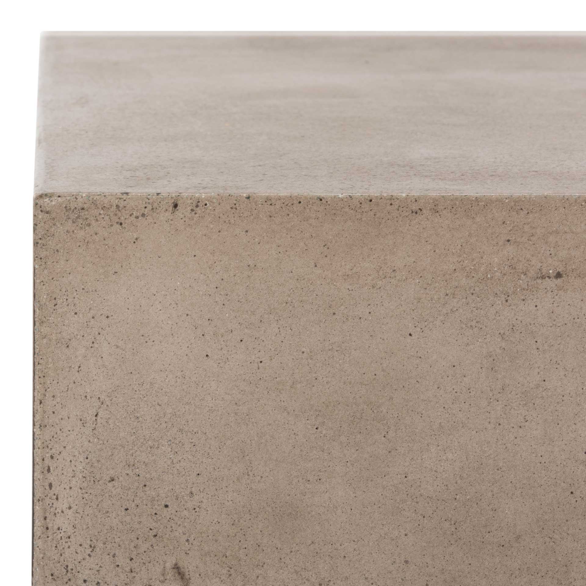 Gabrielle Modern Concrete Coffee Table Dark Gray - Image 3