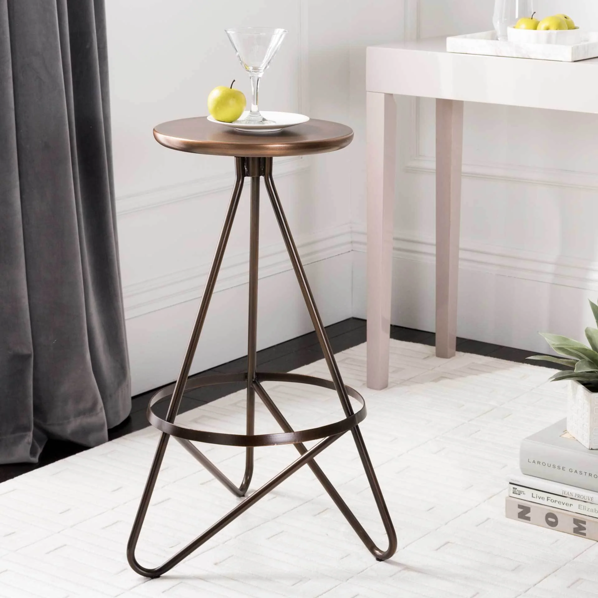 Gael Bar Stool Antique Copper - Image 3
