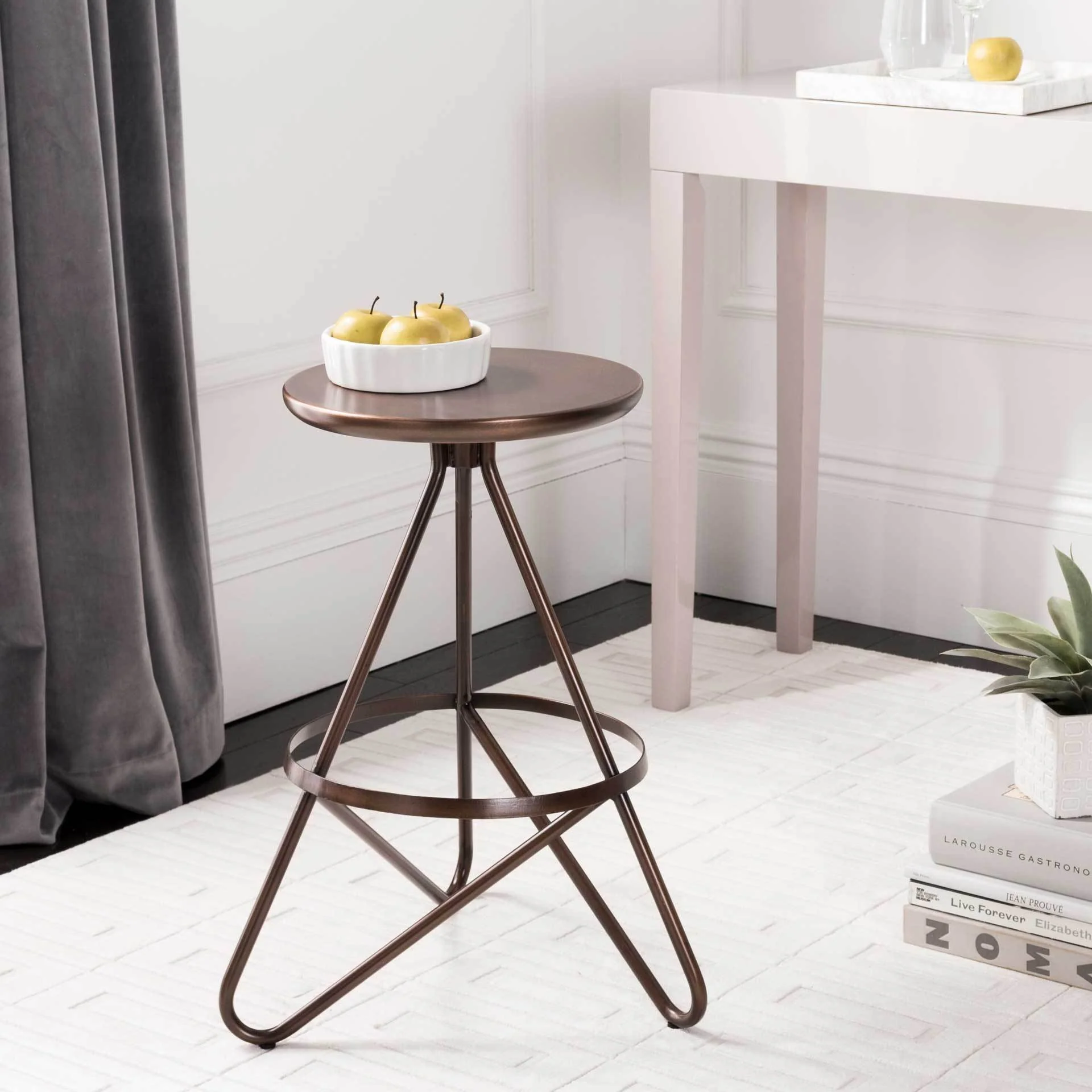 Gael Bar Stool Antique Copper - Image 7