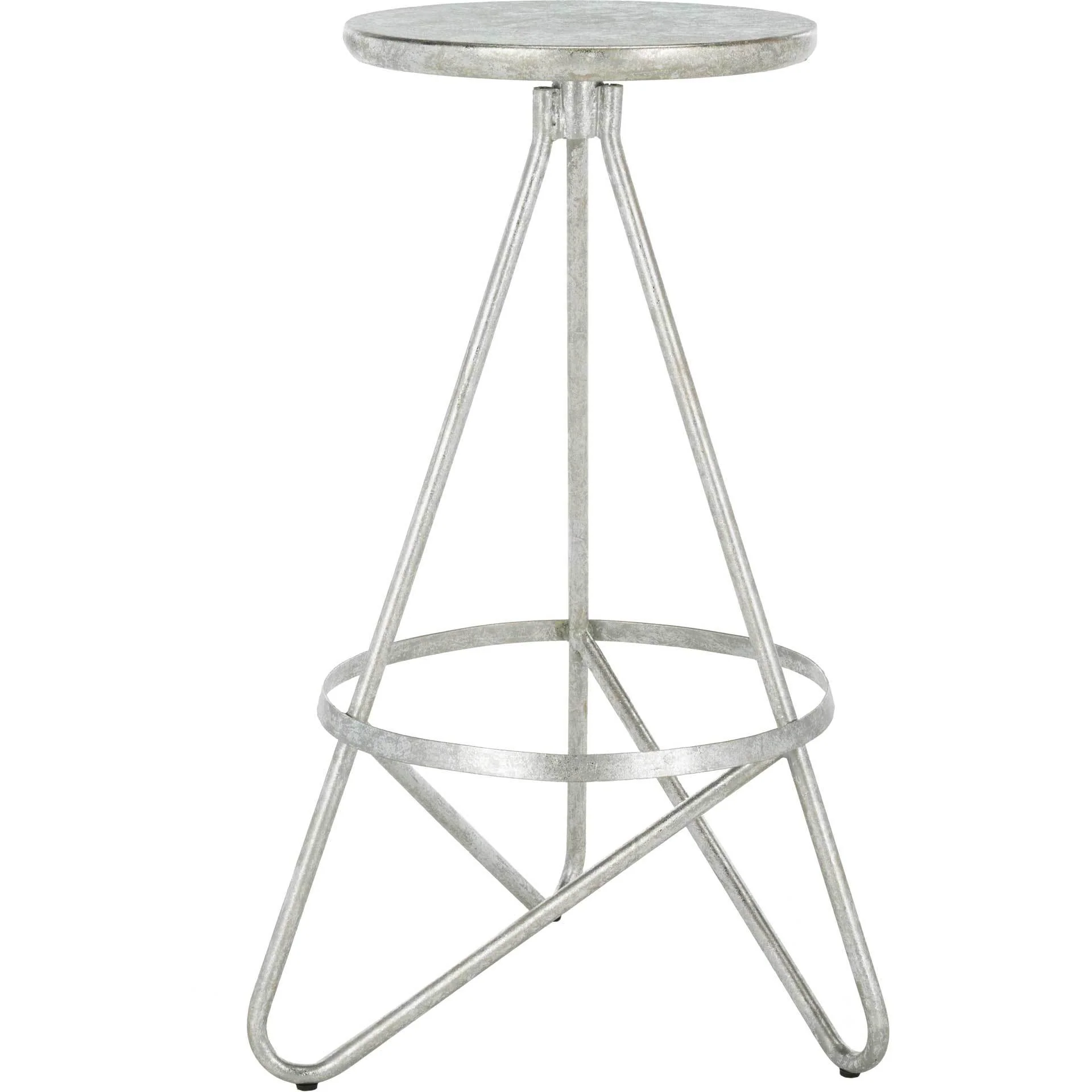 Gael Bar Stool Silver Leaf - Image 2