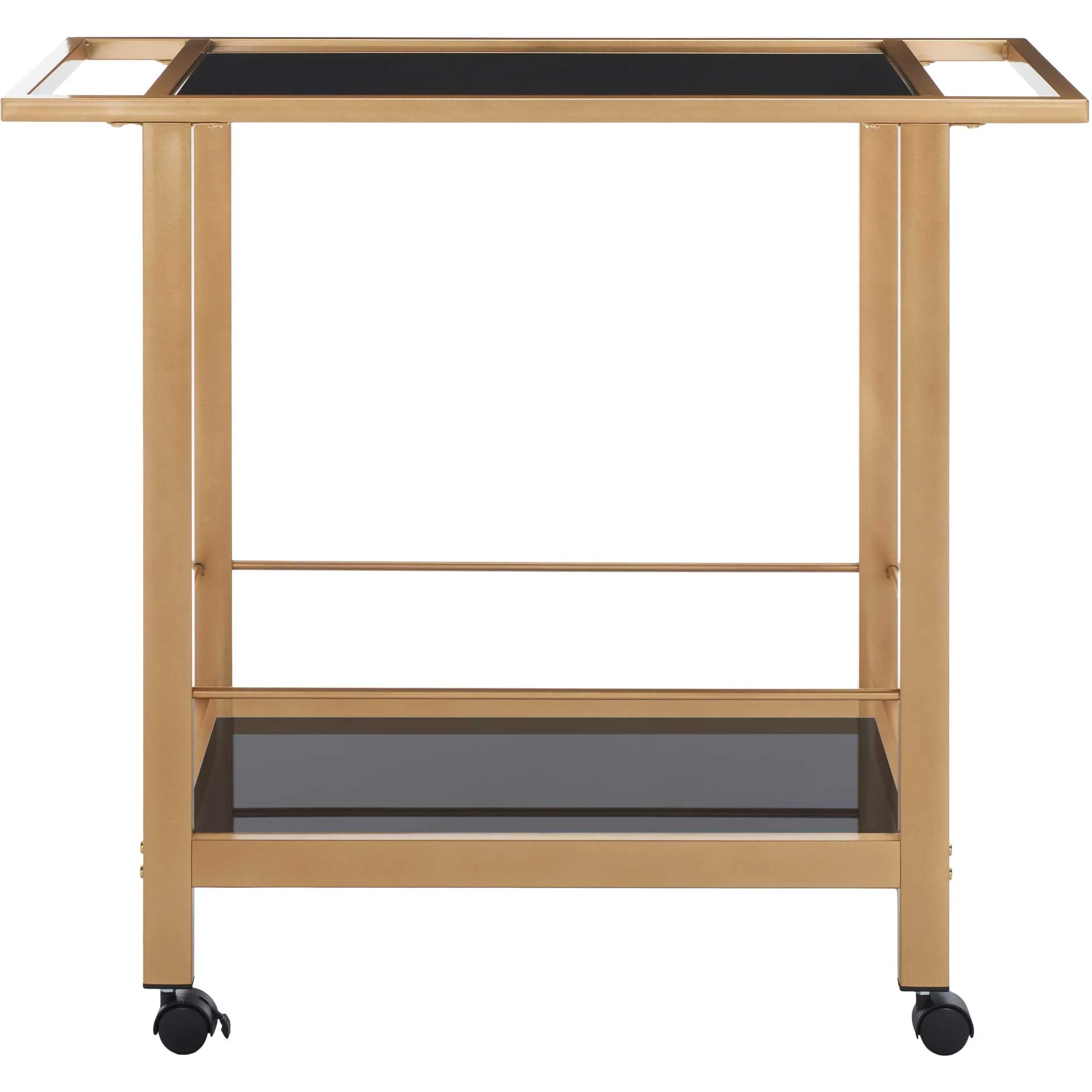 Gaelan 2 Tier Bar Cart Gold/Black - Image 2