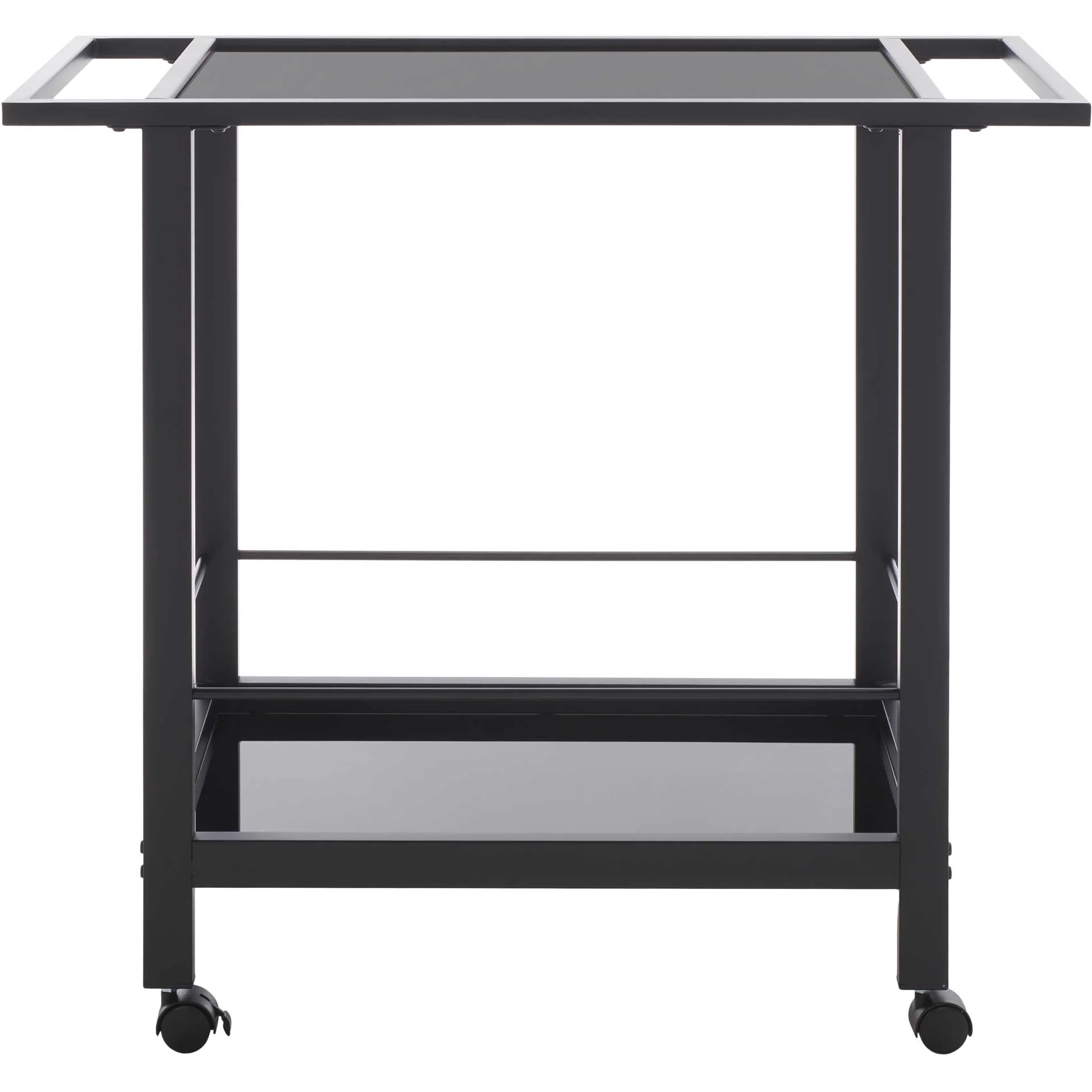 Gaelan 2 Tier Bar Cart Matte Black/Black - Image 2