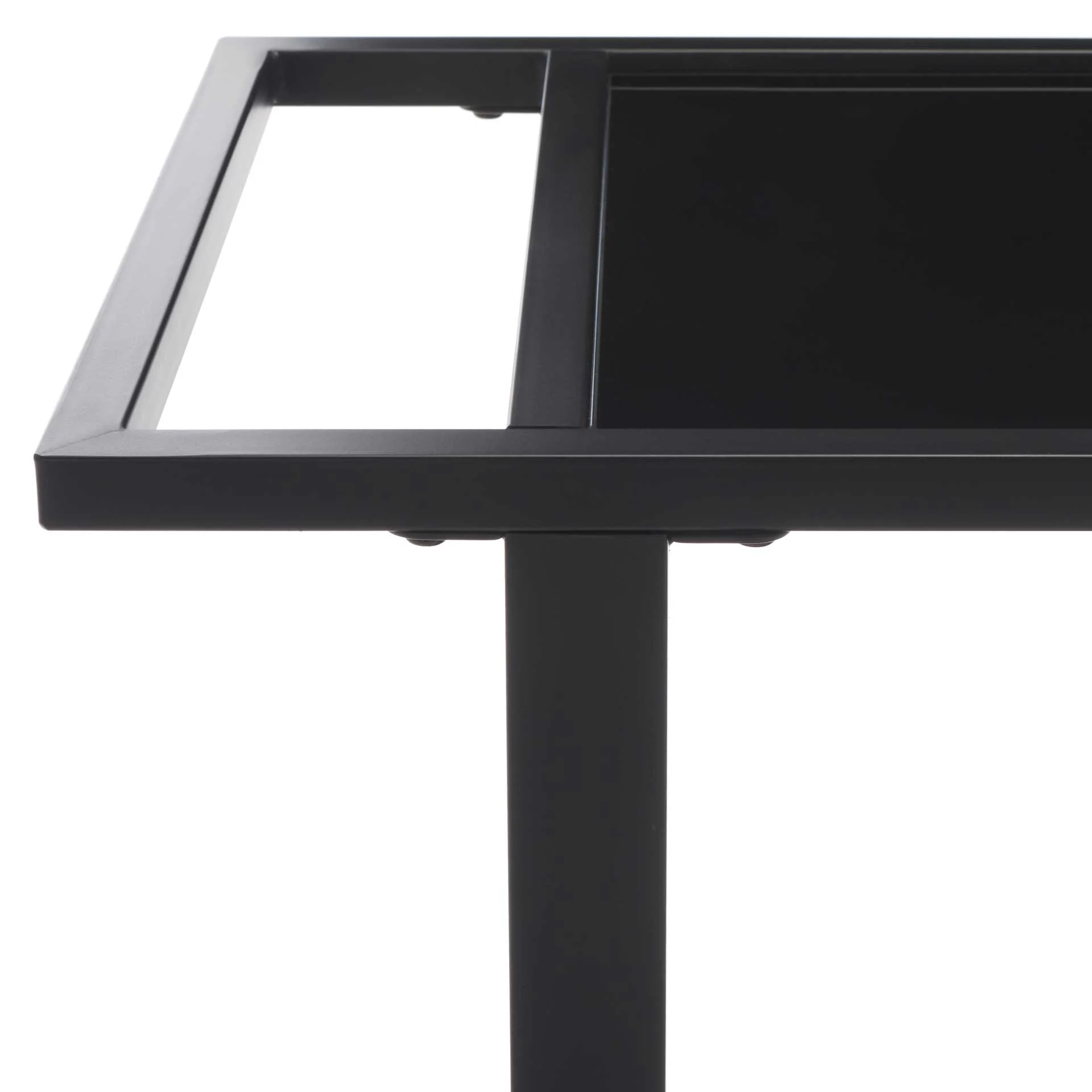 Gaelan 2 Tier Bar Cart Matte Black/Black - Image 4