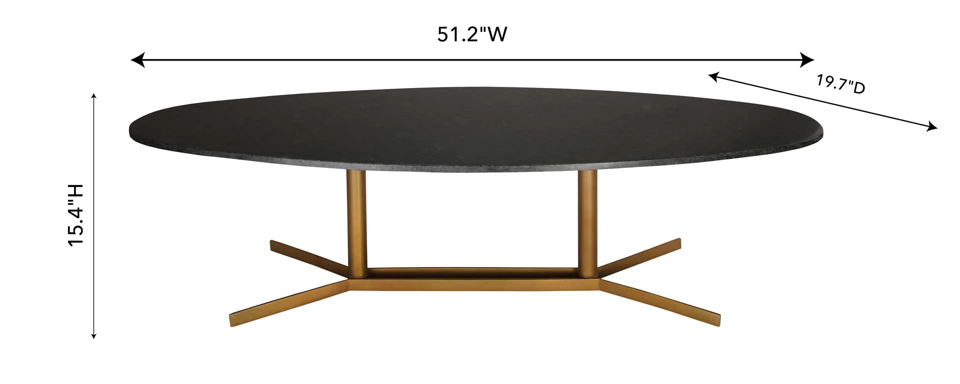 Gage Marble Coffee Table Black - Image 4