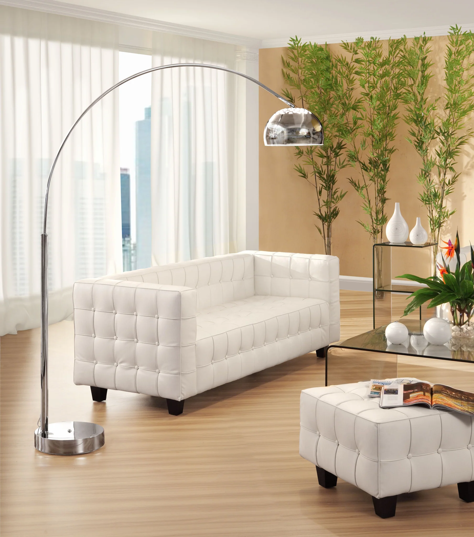 Gaines Floor Lamp Chrome - Image 2