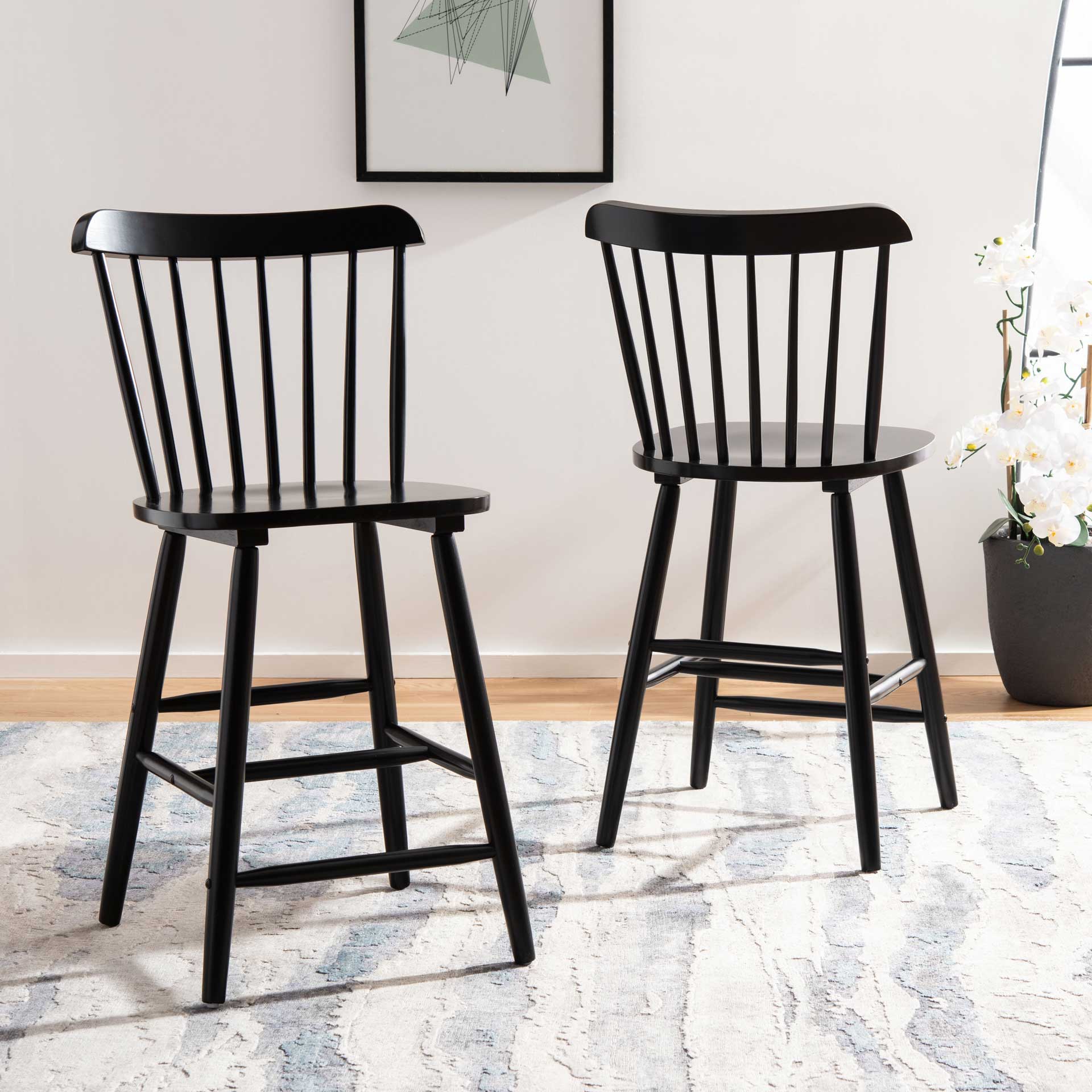 Gale Bar Stool Black (Set of 2) - Image 15
