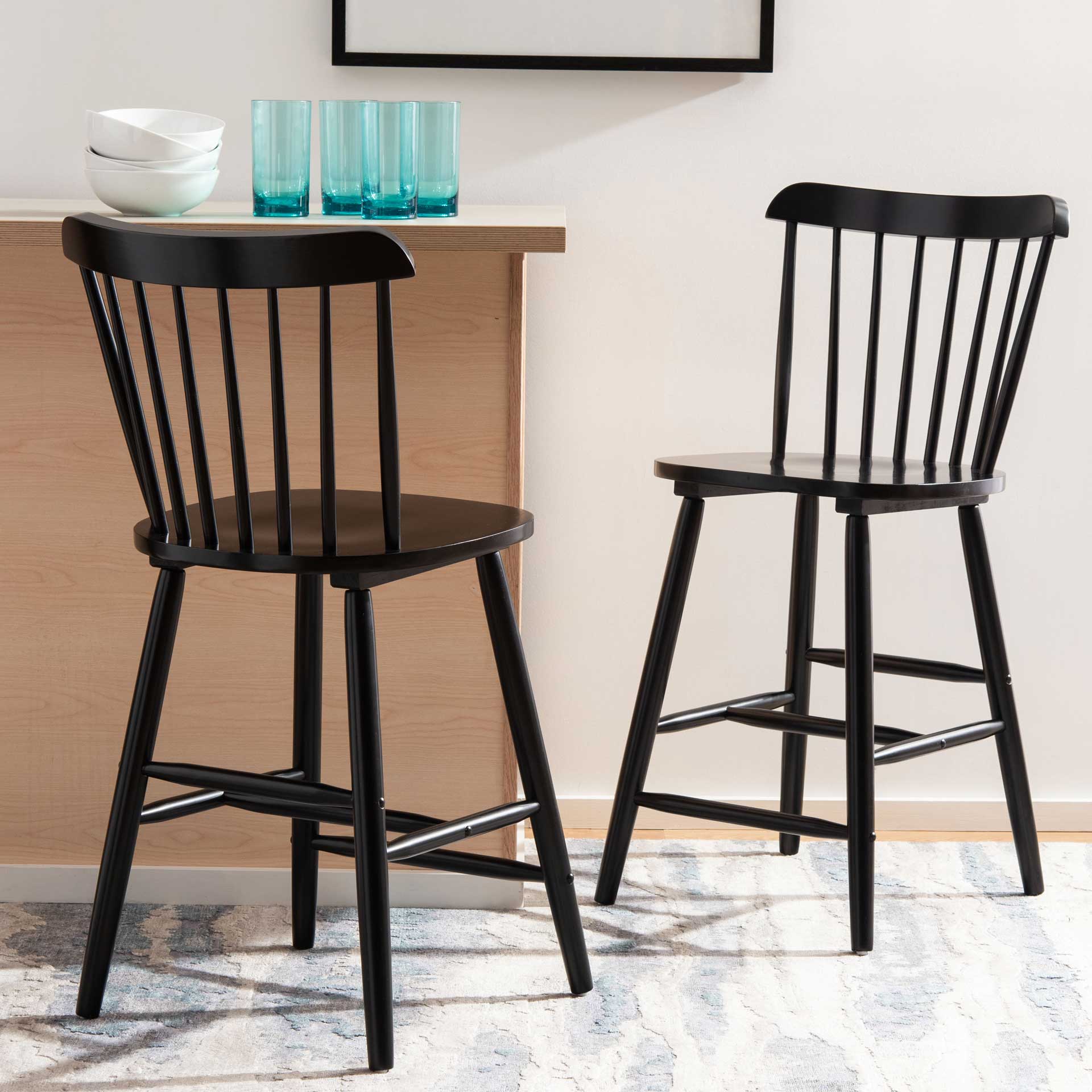 Gale Bar Stool Black (Set of 2) - Image 16