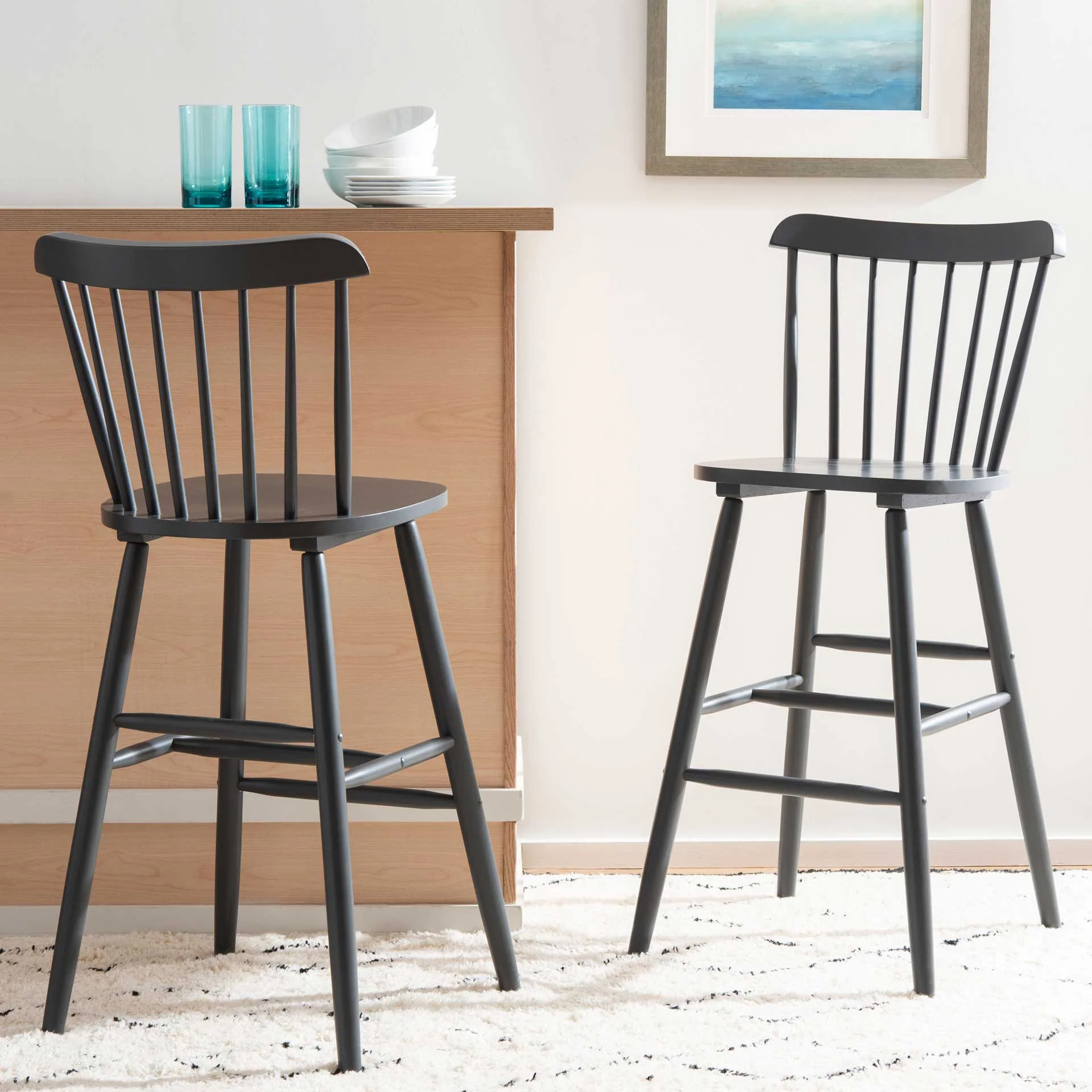 Gale Bar Stool Gray (Set of 2) - Image 10