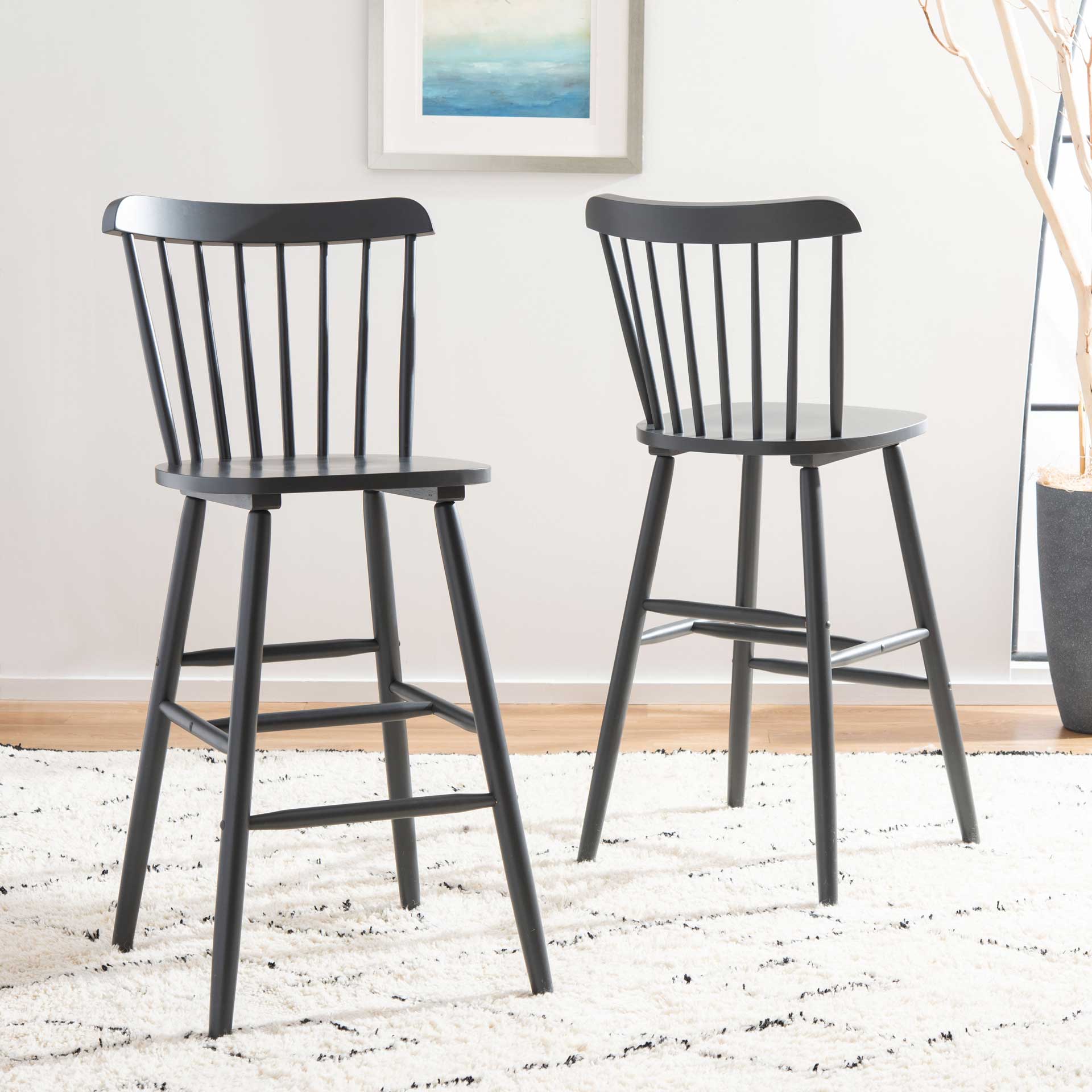 Gale Bar Stool Gray (Set of 2) - Image 9