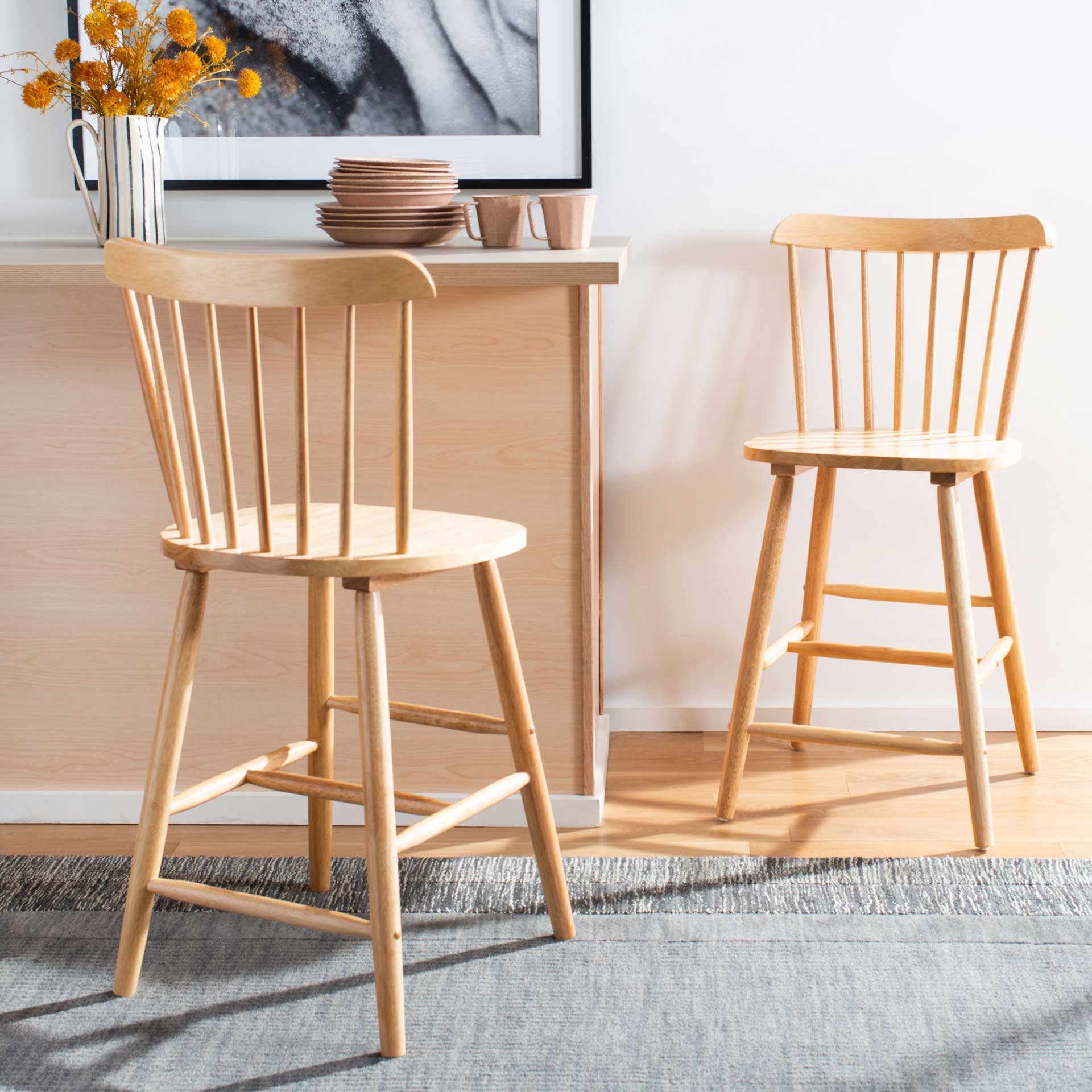 Gale Bar Stool Natural (Set of 2) - Image 16