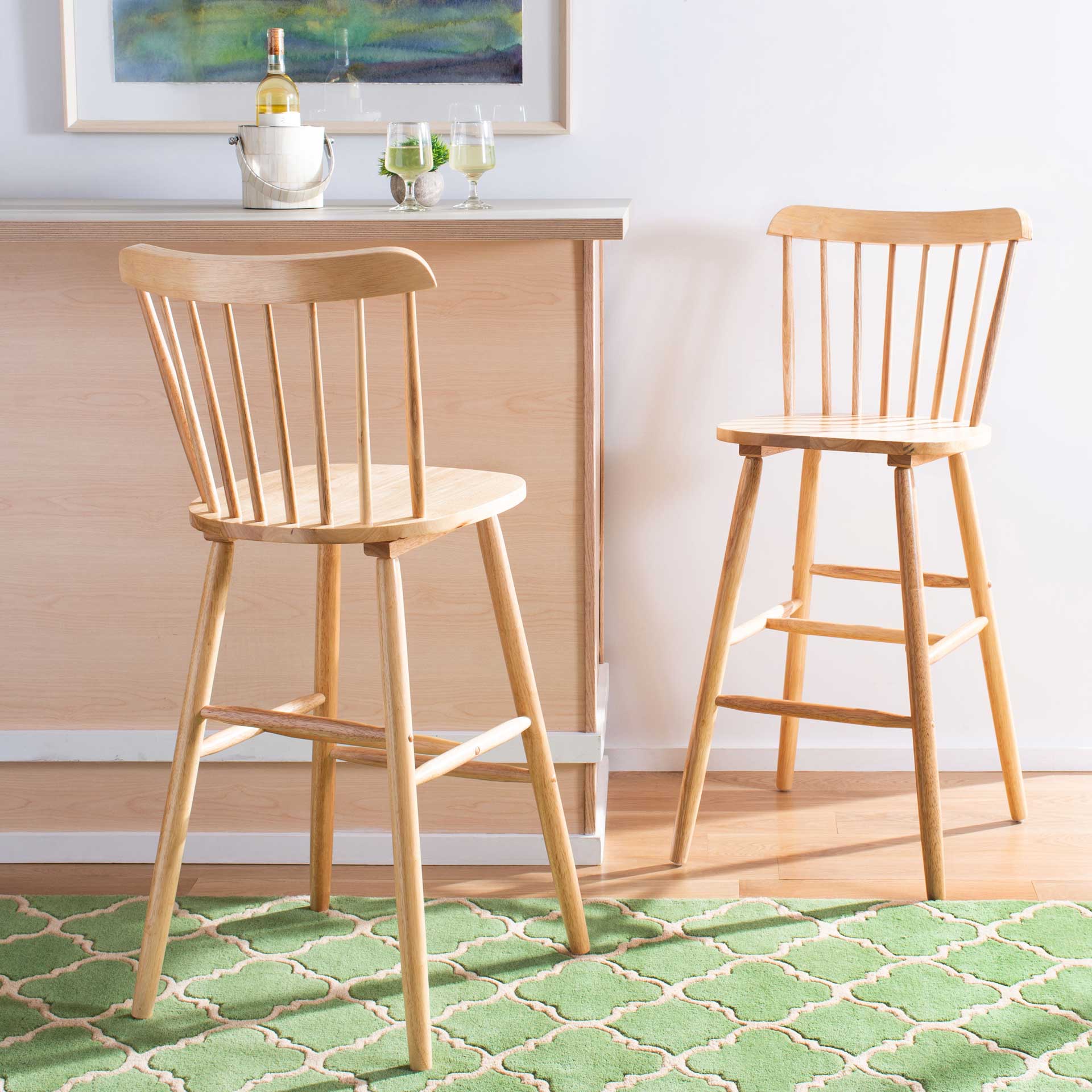 Gale Bar Stool Natural (Set of 2) - Image 8