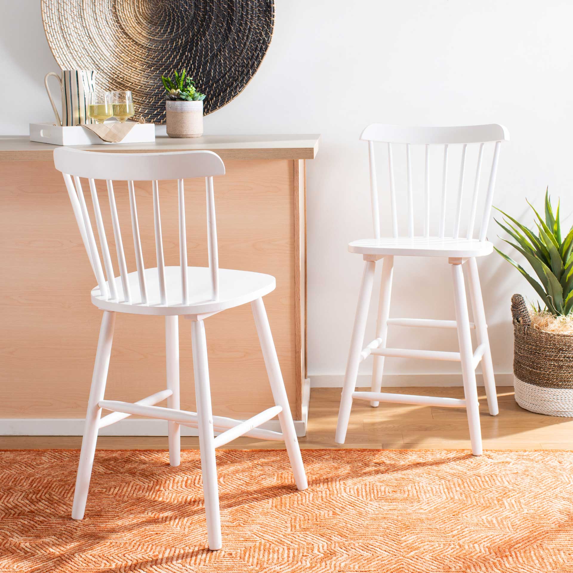 Gale Bar Stool White (Set of 2) - Image 16