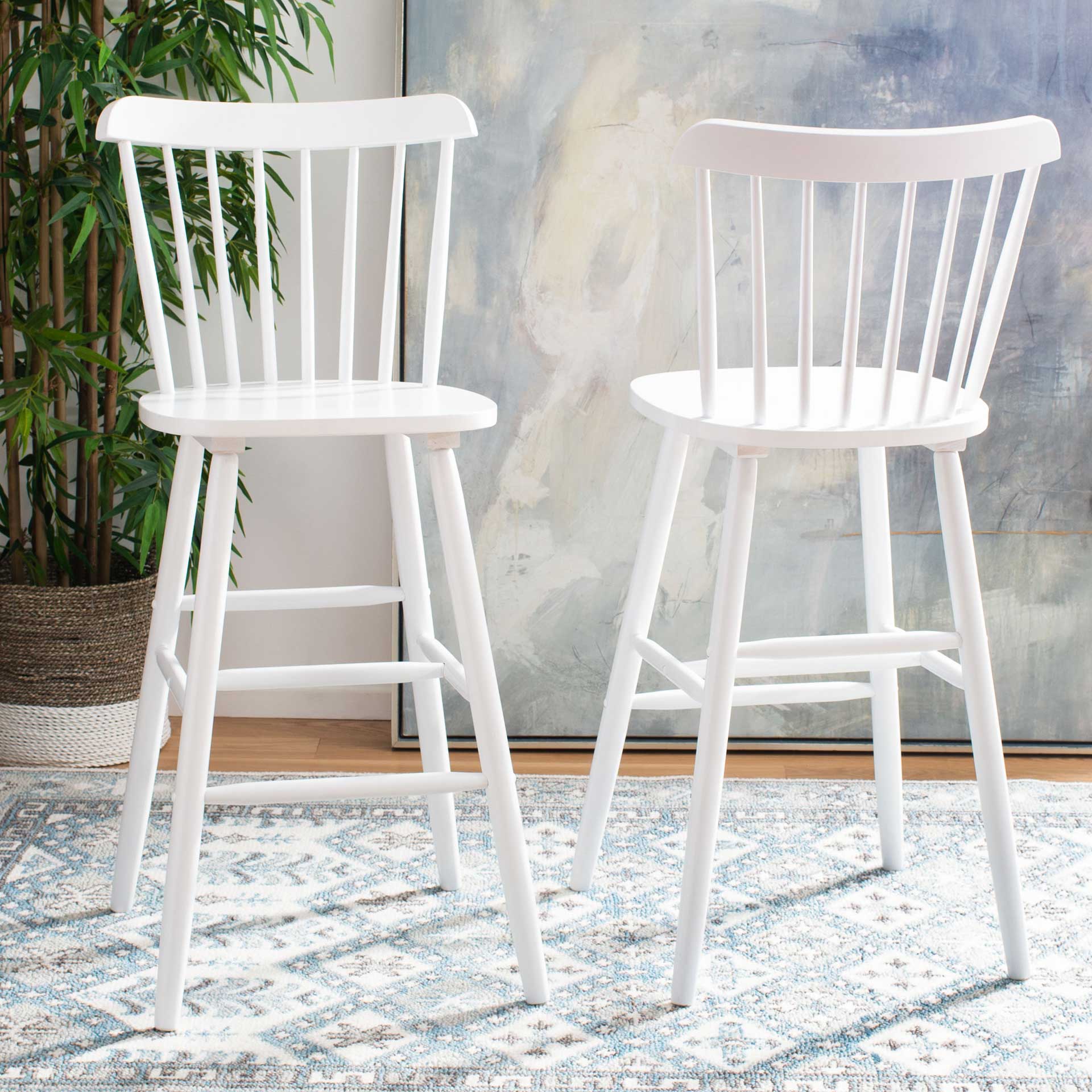 Gale Bar Stool White (Set of 2) - Image 7