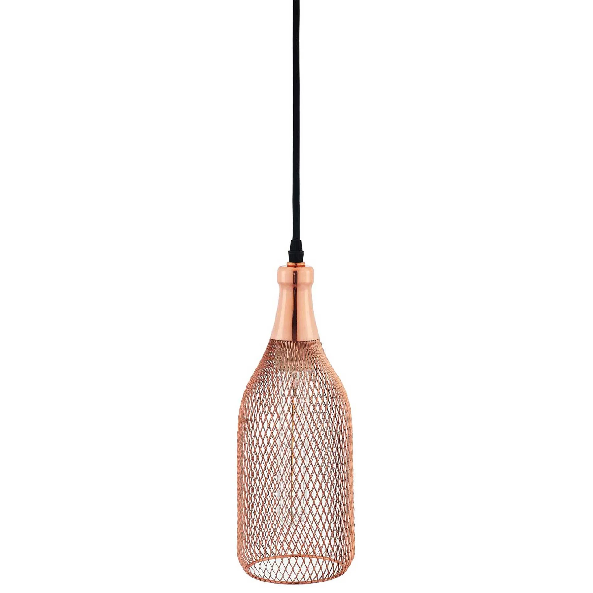 Gale Bottle-Shaped Pendant Light Rose Gold - Image 2
