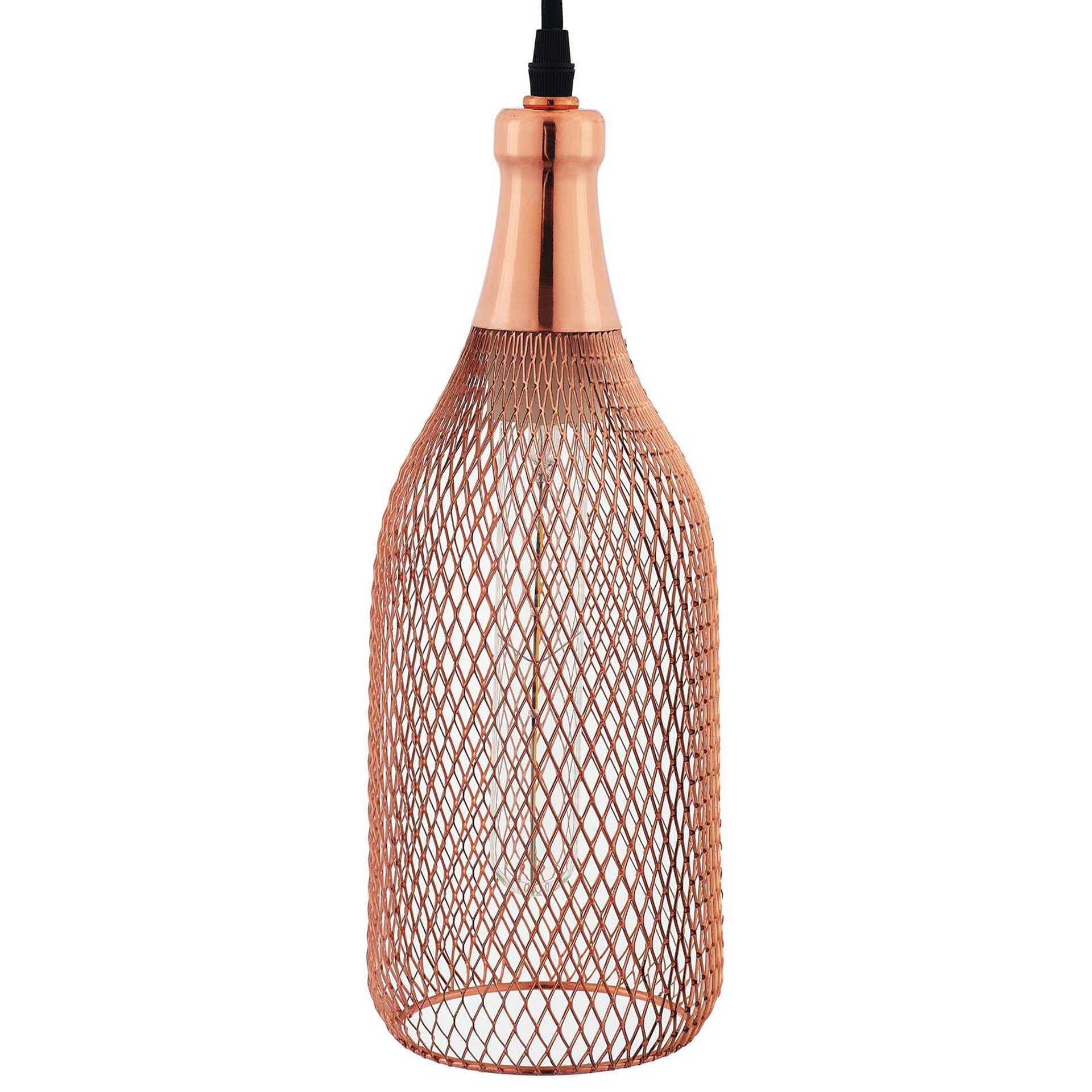 Gale Bottle-Shaped Pendant Light Rose Gold - Image 3