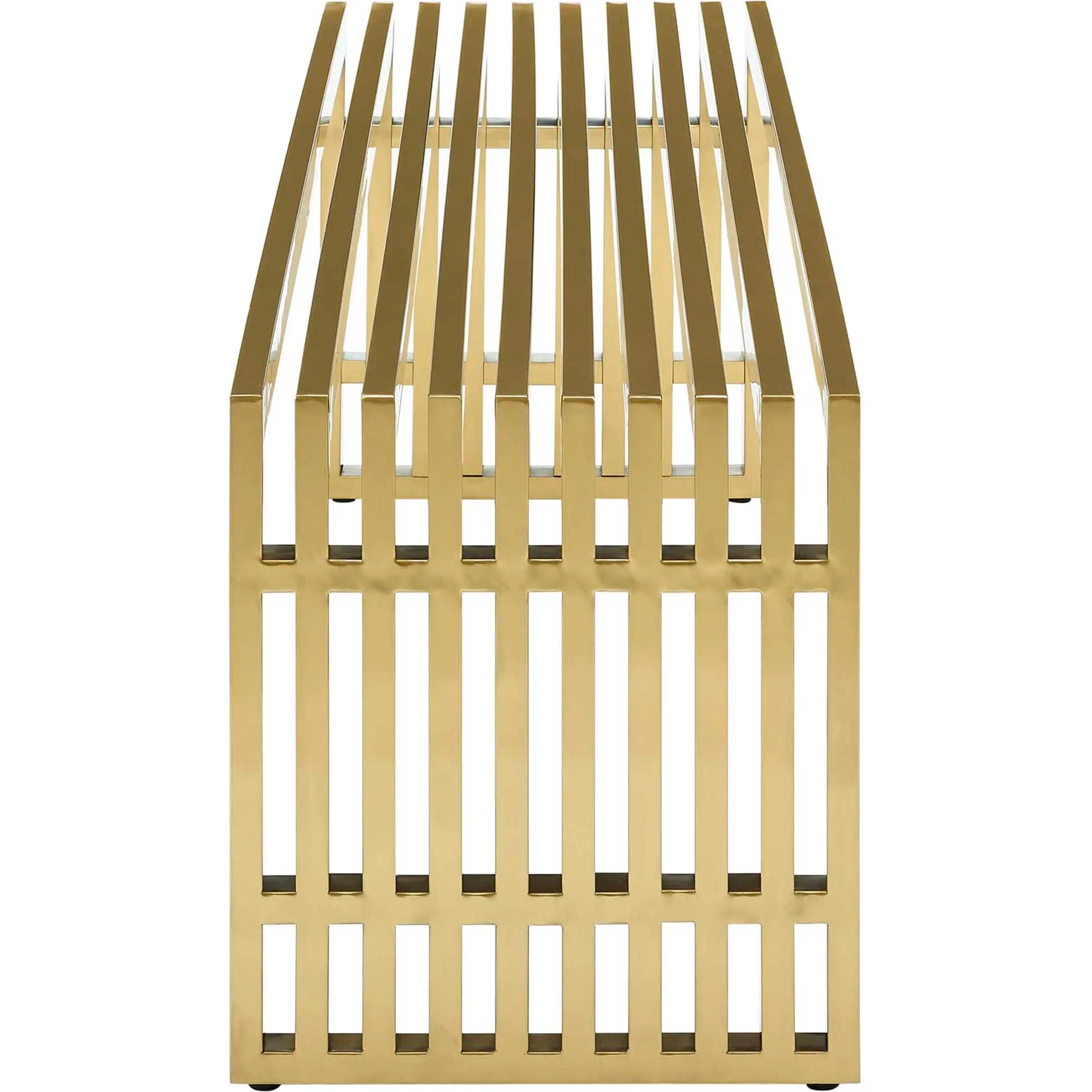 Galena Stainless Steel Bench Gold - Image 3