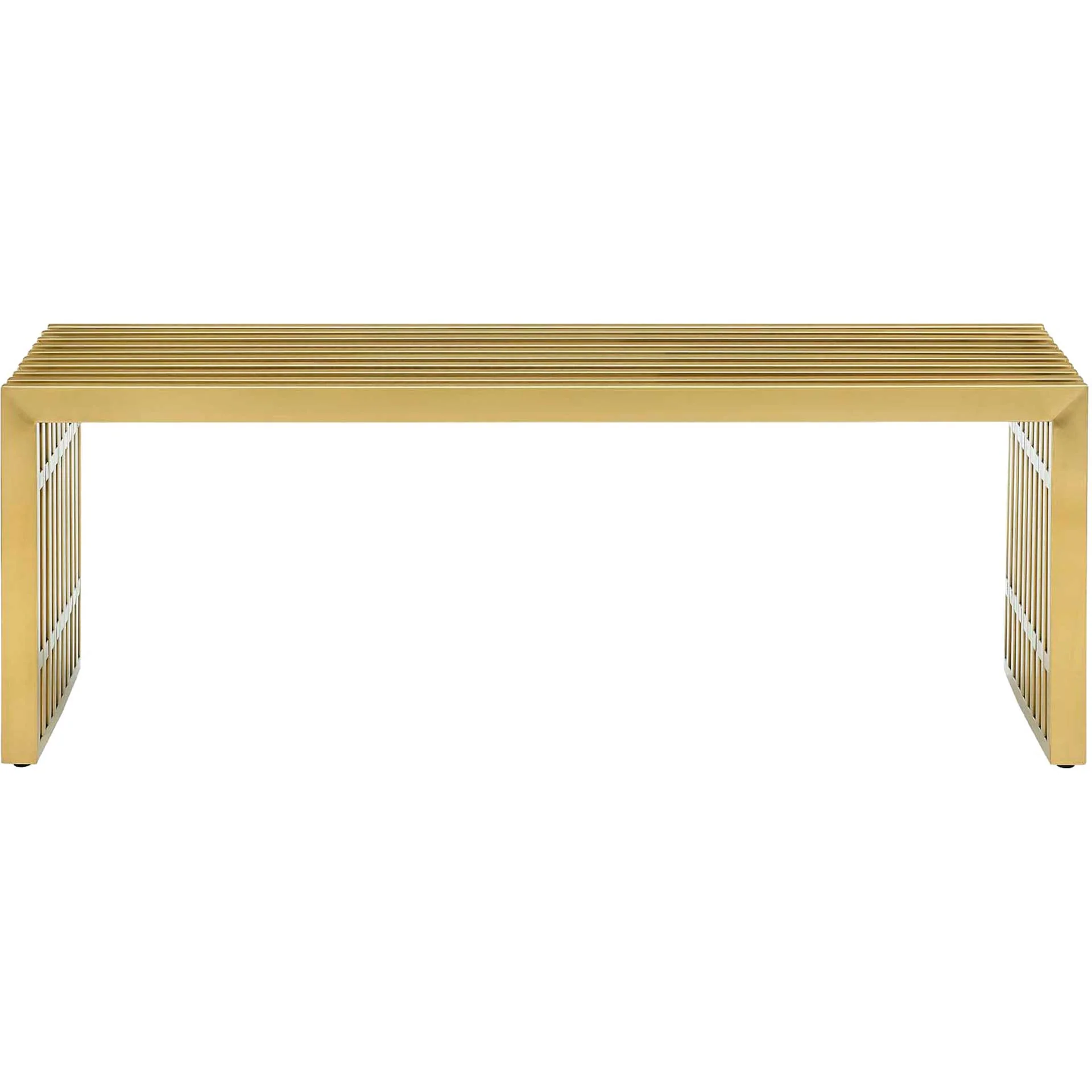 Galena Stainless Steel Bench Gold - Image 8