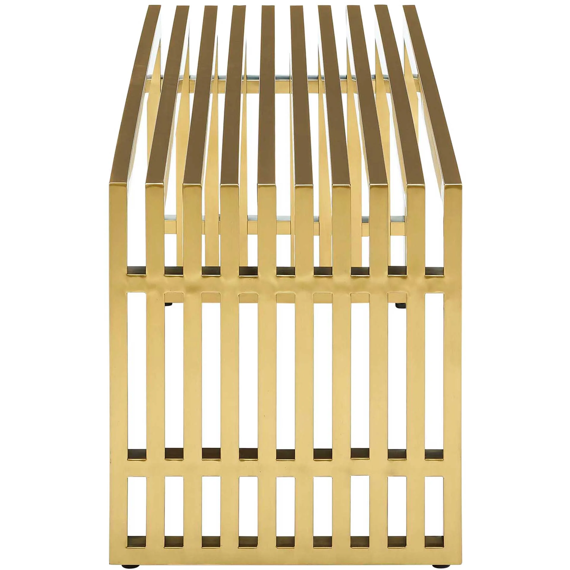 Galena Stainless Steel Bench Gold - Image 9