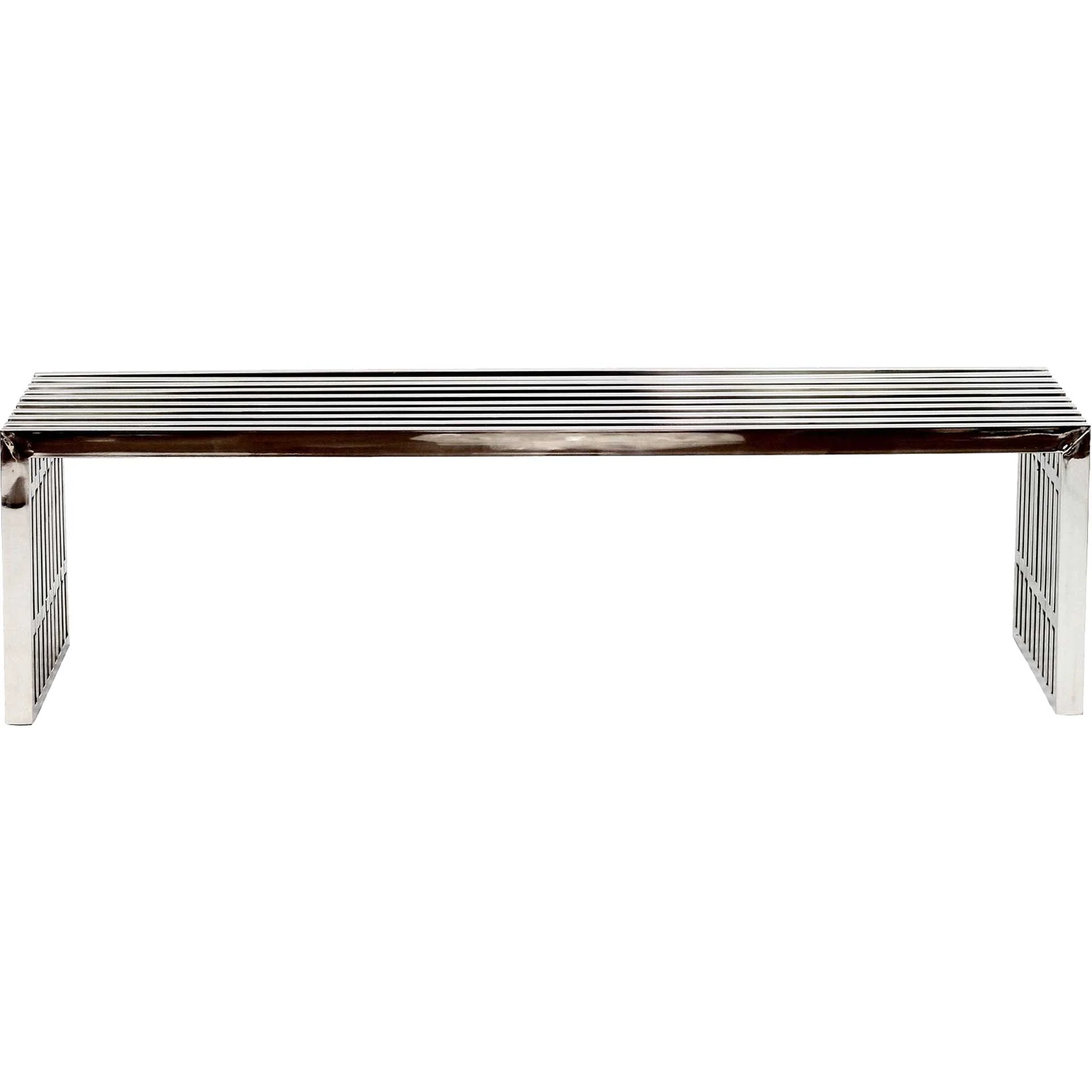 Galena Stainless Steel Bench Silver - Image 2