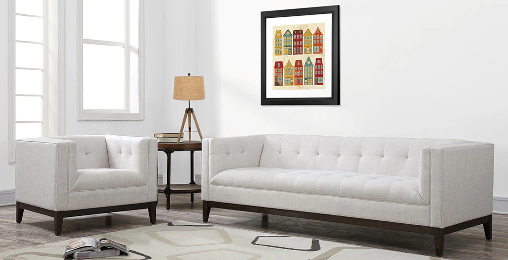 Galio Linen Chair Beige - Image 5