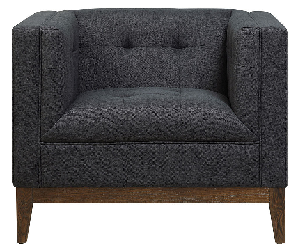 Galio Linen Chair Gray - Image 2