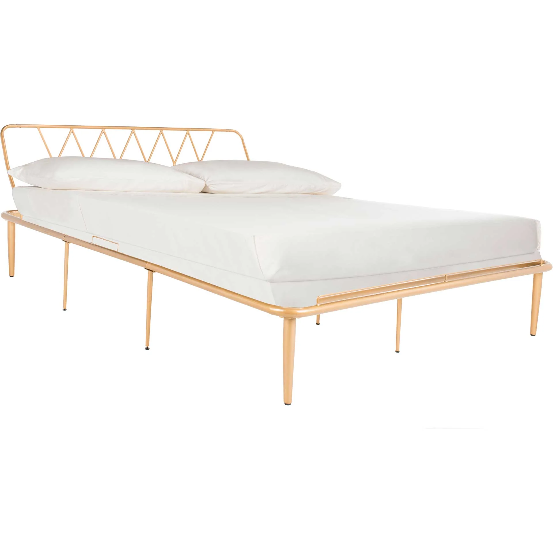 Gallatin Gold Finish Bed Gold - Image 2