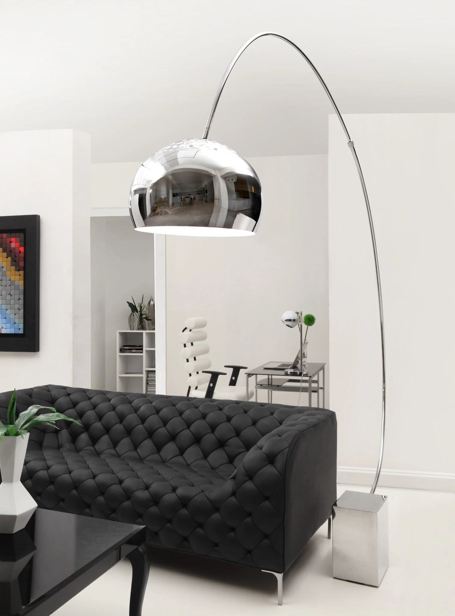 Garden Floor Lamp Chrome - Image 2