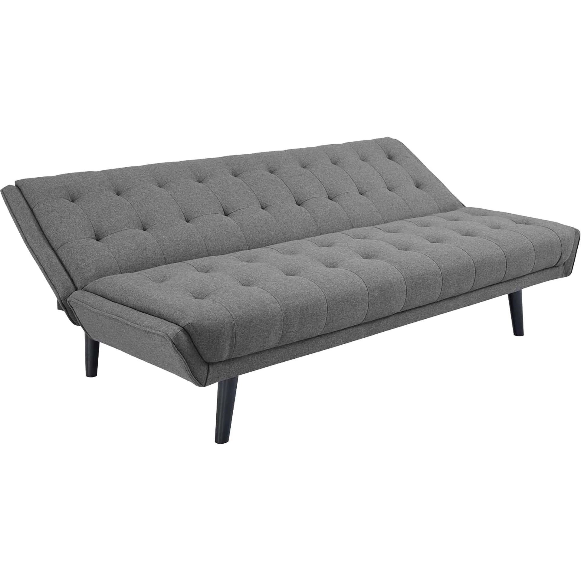 Gather Tufted Convertible Fabric Sofa Bed Gray - Image 3