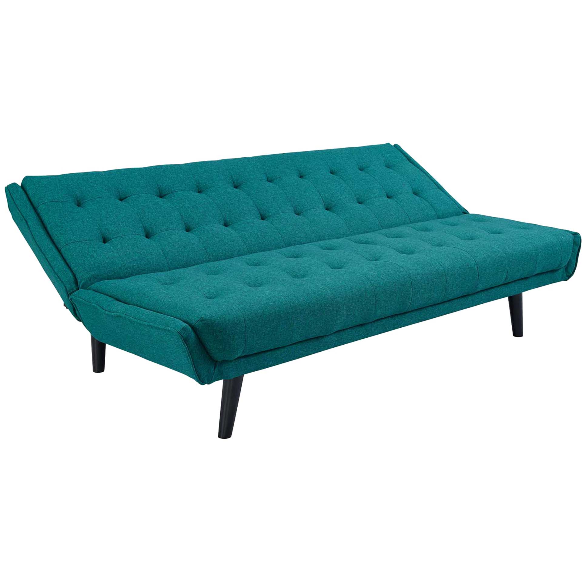 Gather Tufted Convertible Fabric Sofa Bed Teal - Image 3