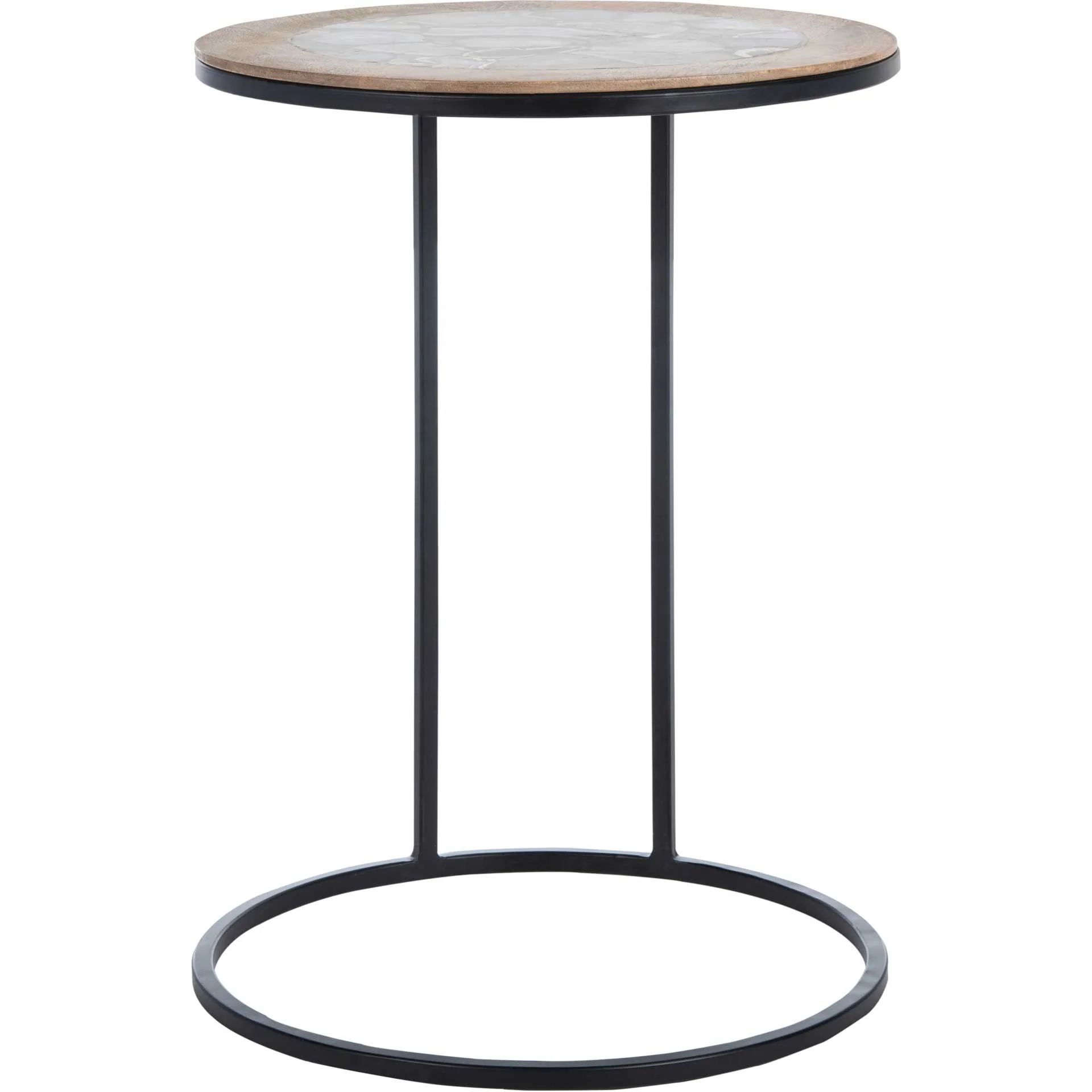 Gear Agate Side Table Black Agate - Image 2